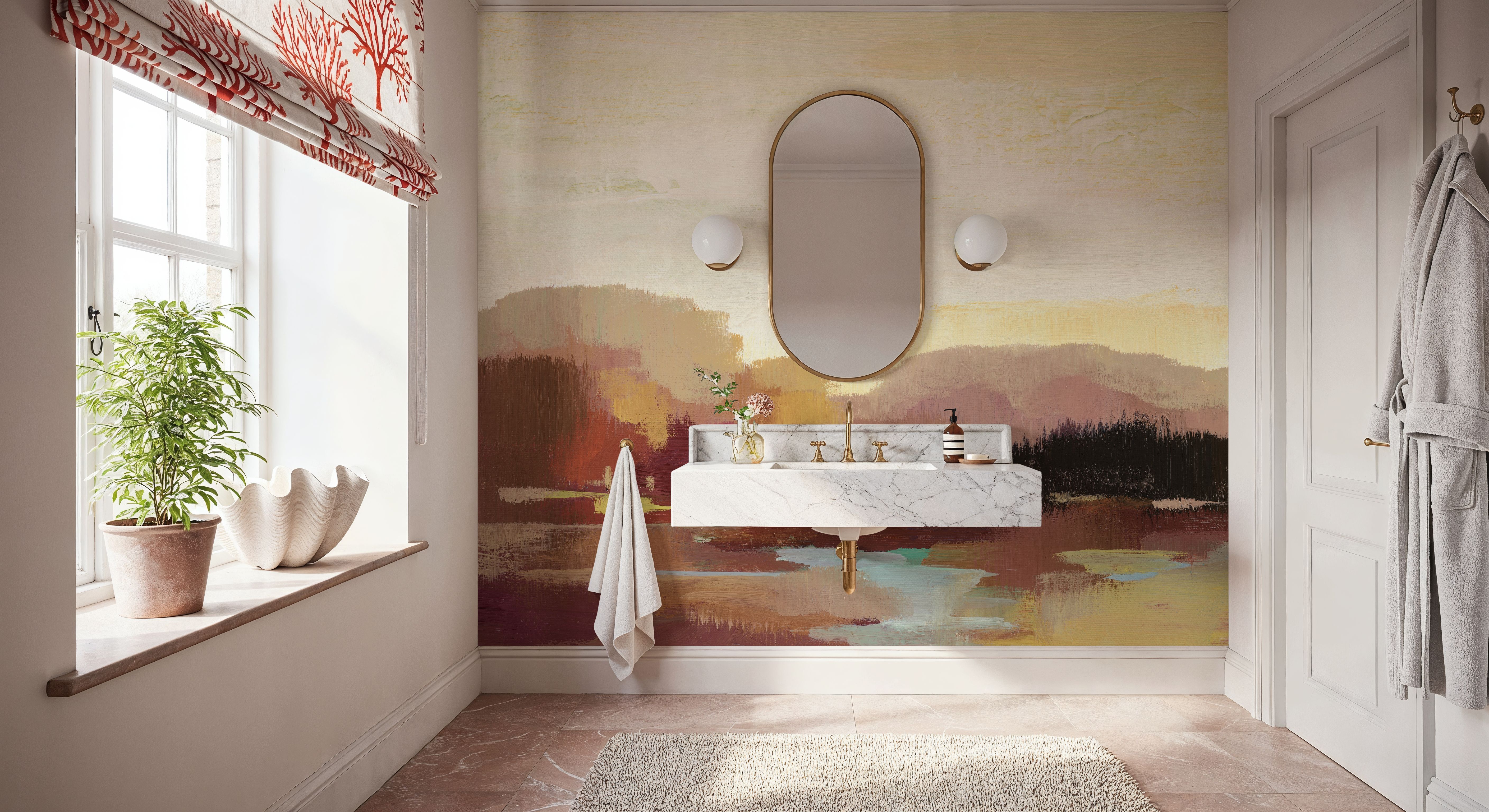 Maroon, Papier peint