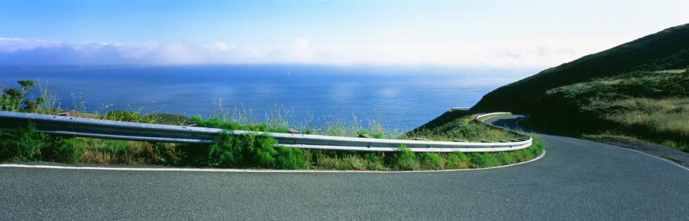 Coastal Highway Journey Blue
