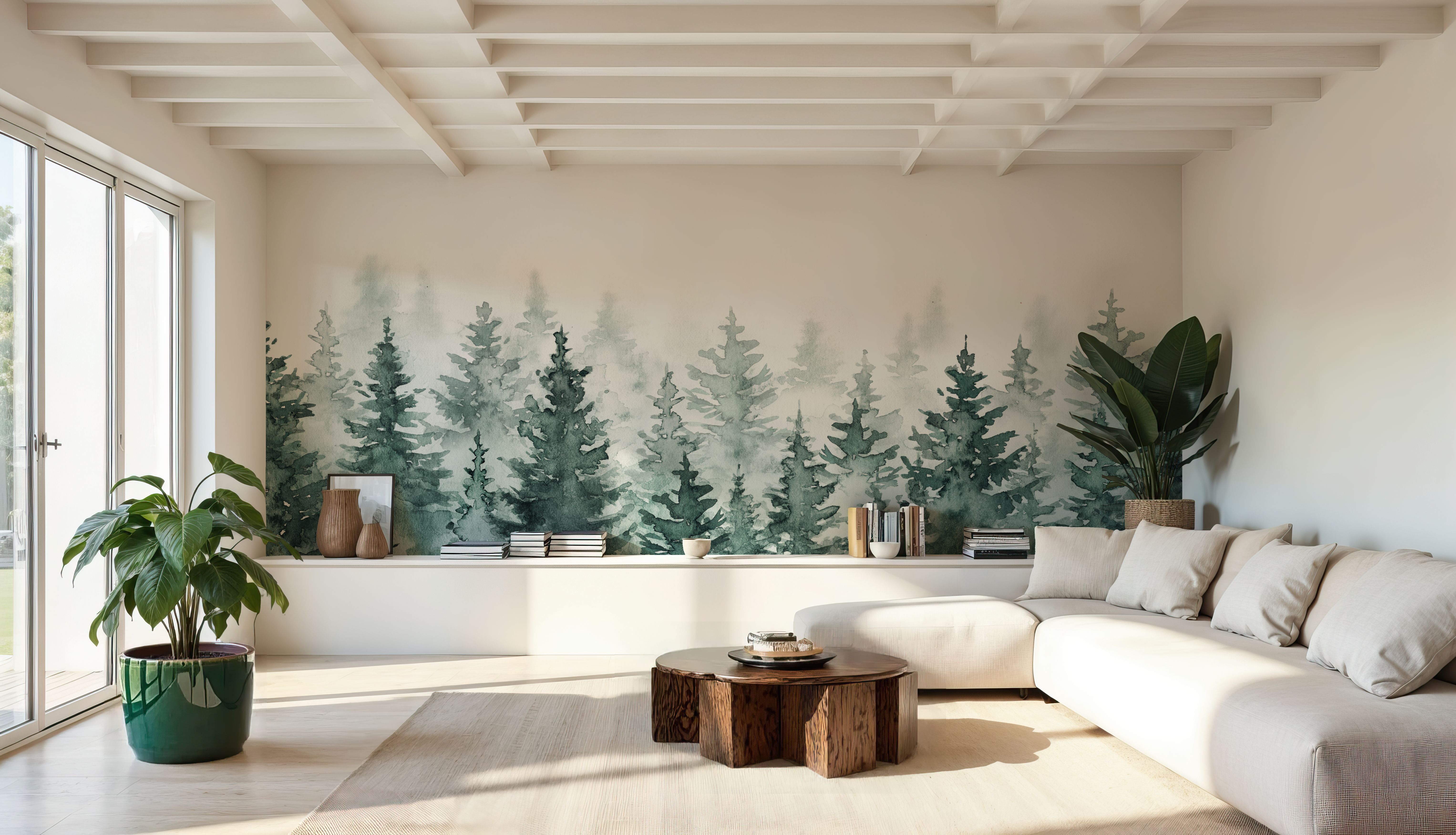 Juniper Treetops, Watercolor