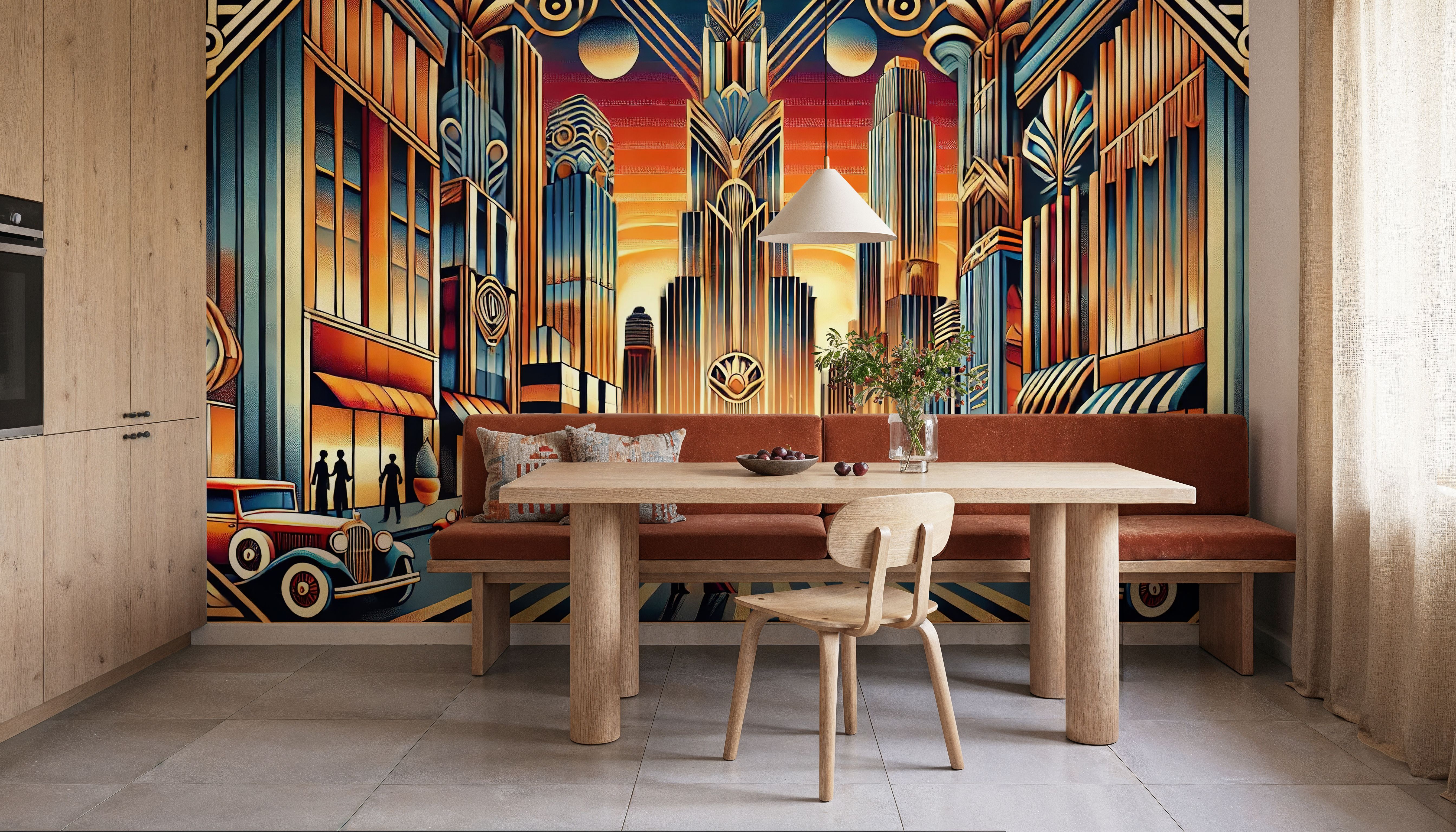 Elegant Art Deco Cityscape