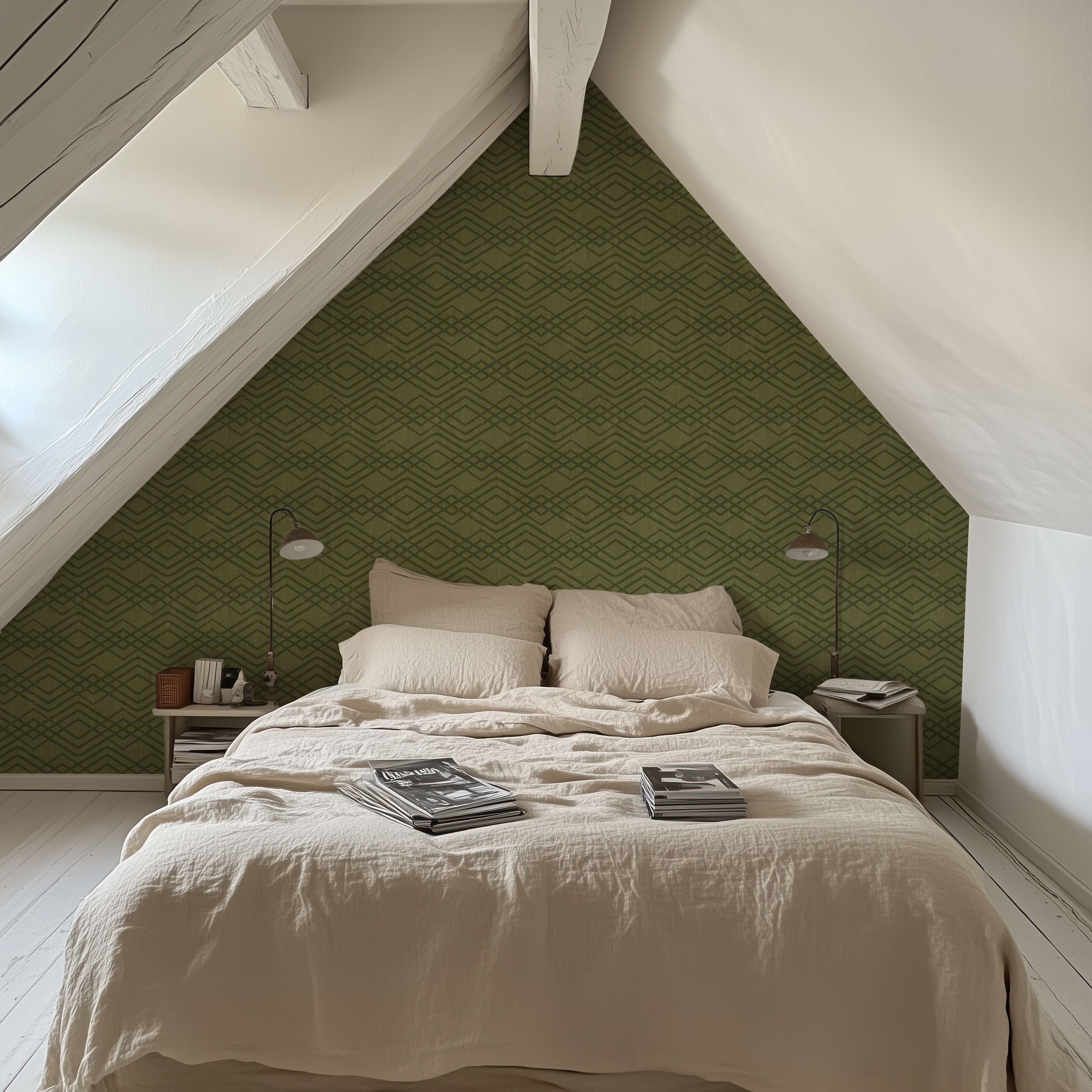 Woodland Waves Green