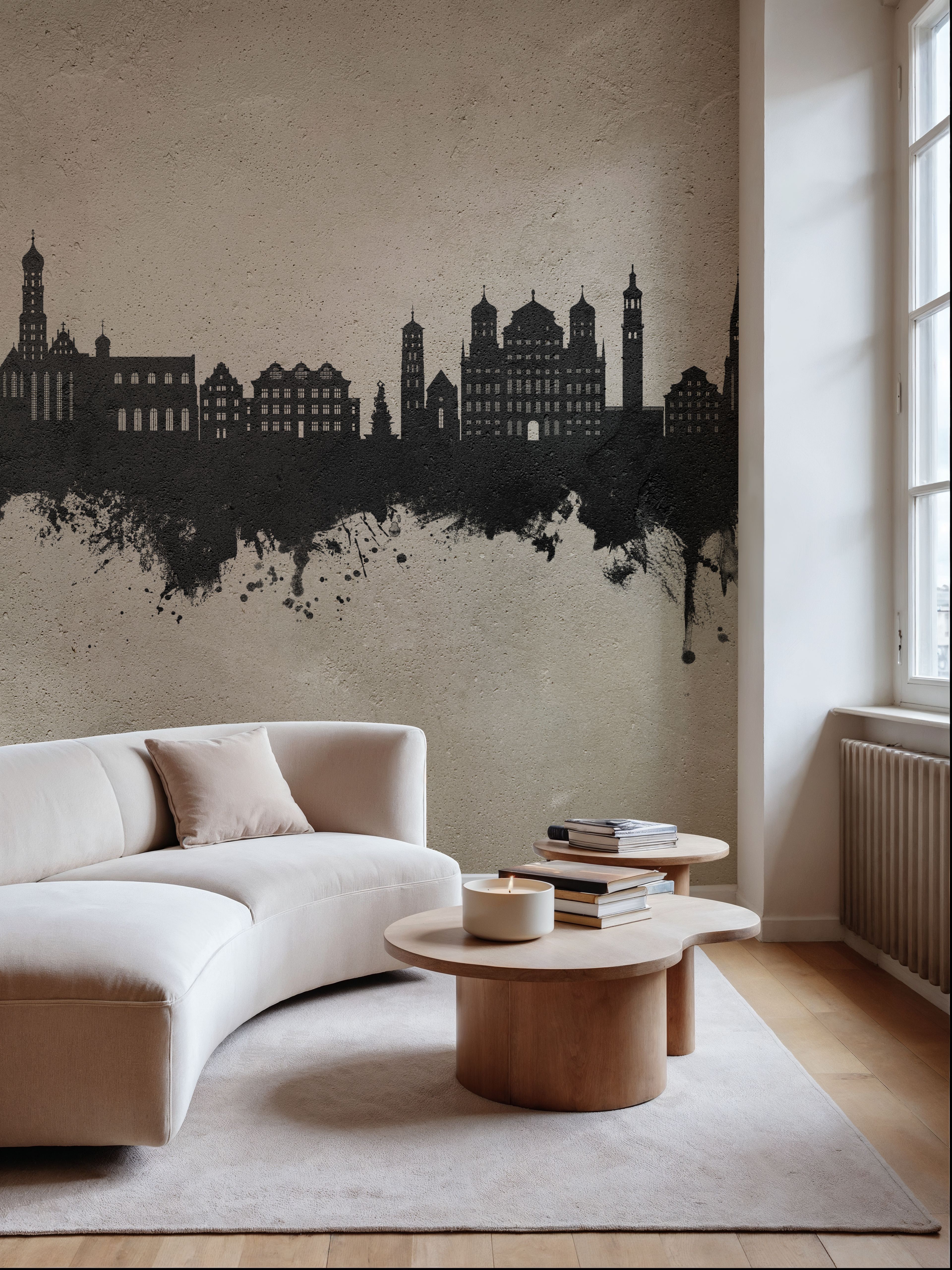 Augsburg Germany Skyline Concrete