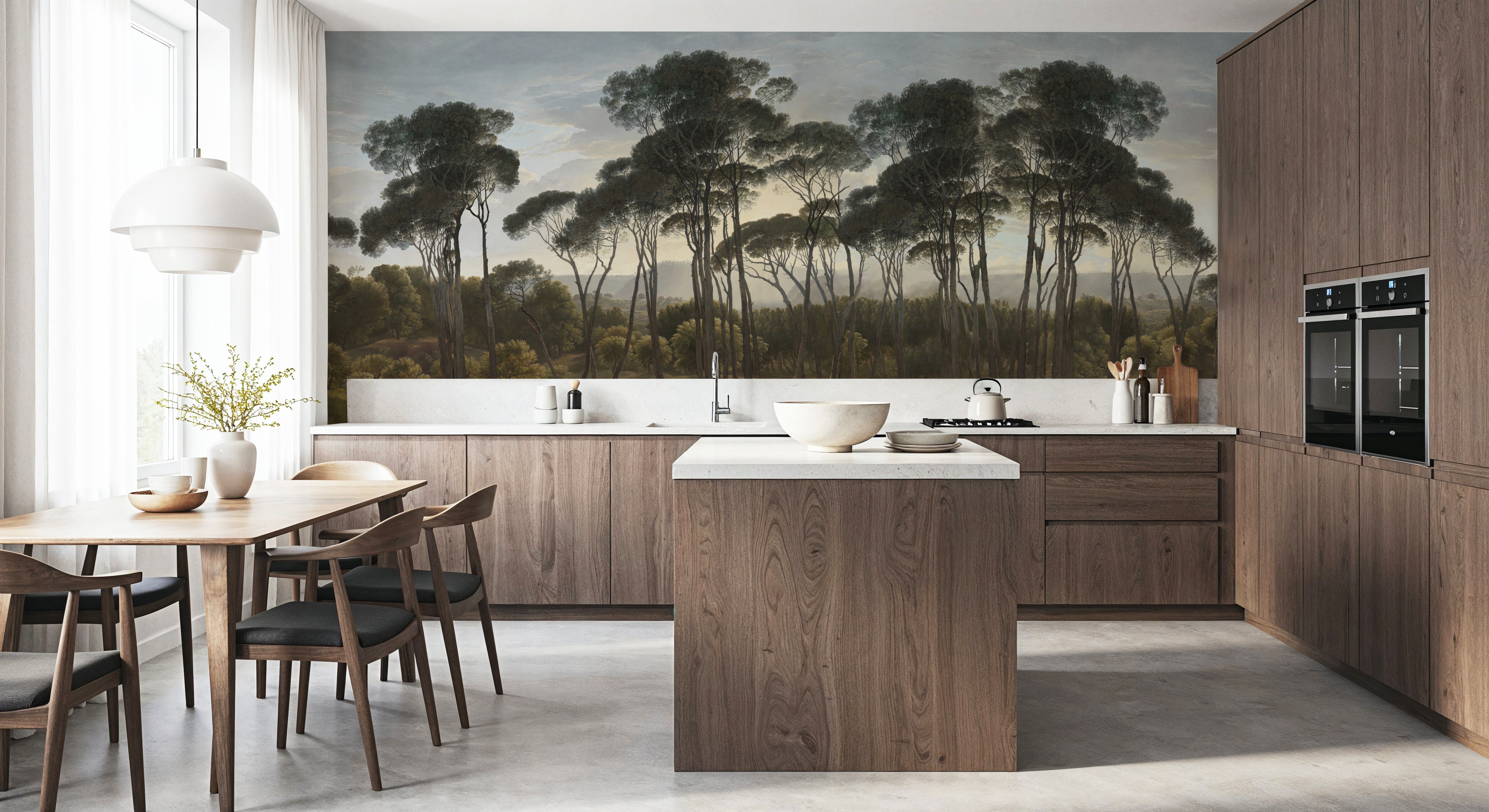 Mediterranean Pine Landscape, Vintage