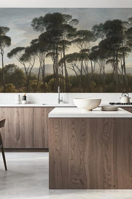 Mediterranean Pine Landscape, Vintage