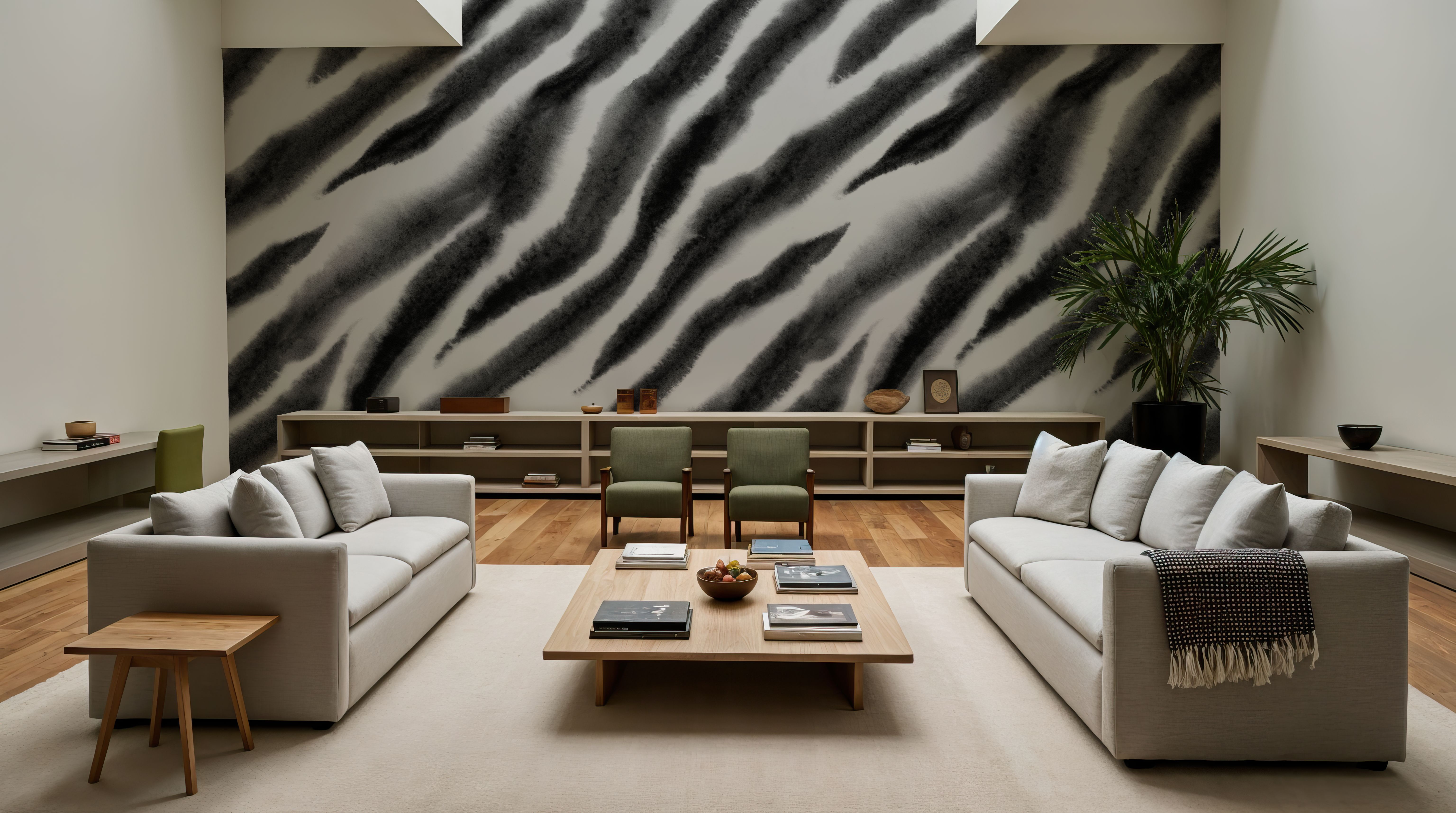 Watercolor Tiger Stripes, Zebra