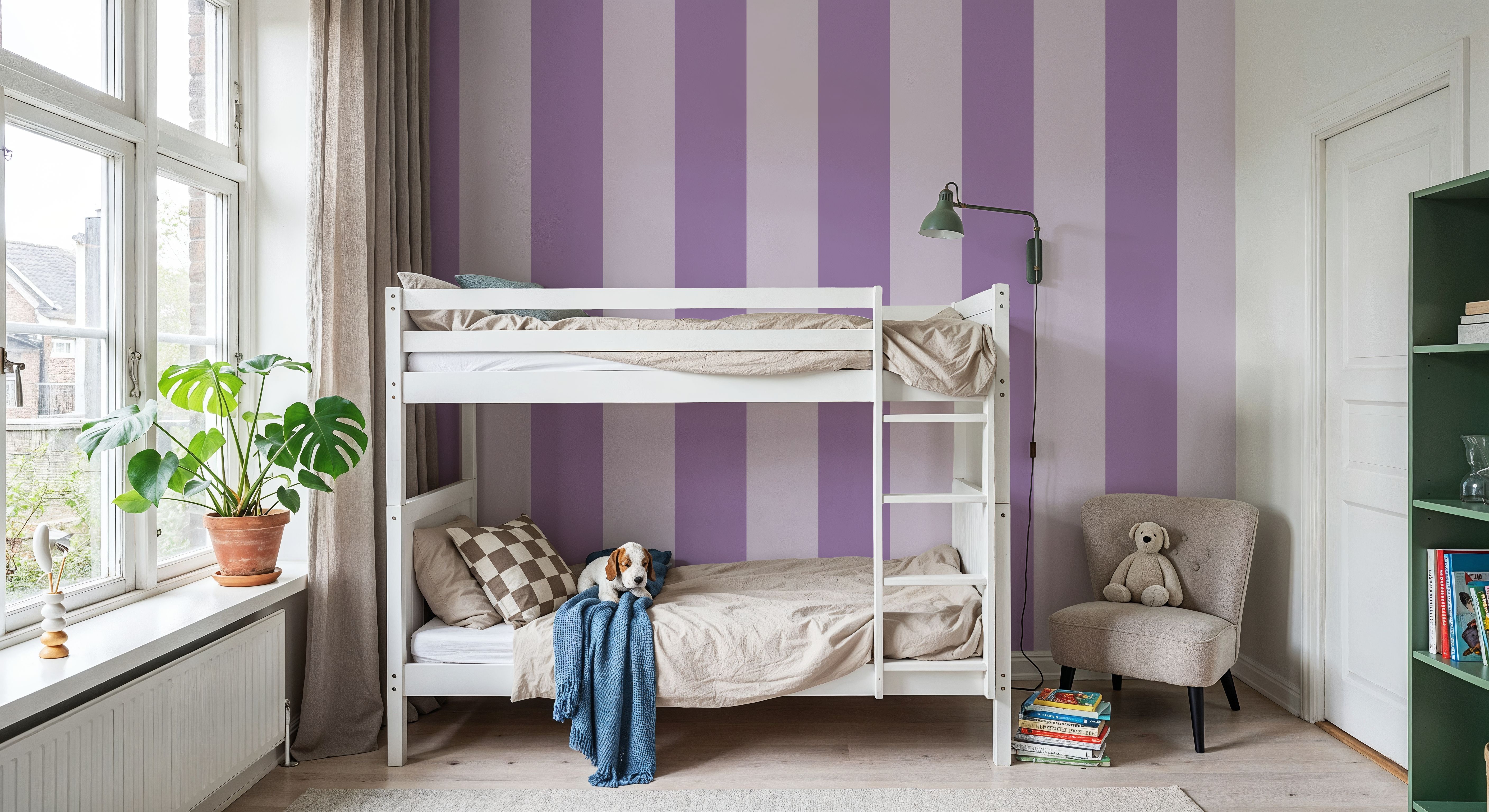 Circus Stripes, Purple on Purple