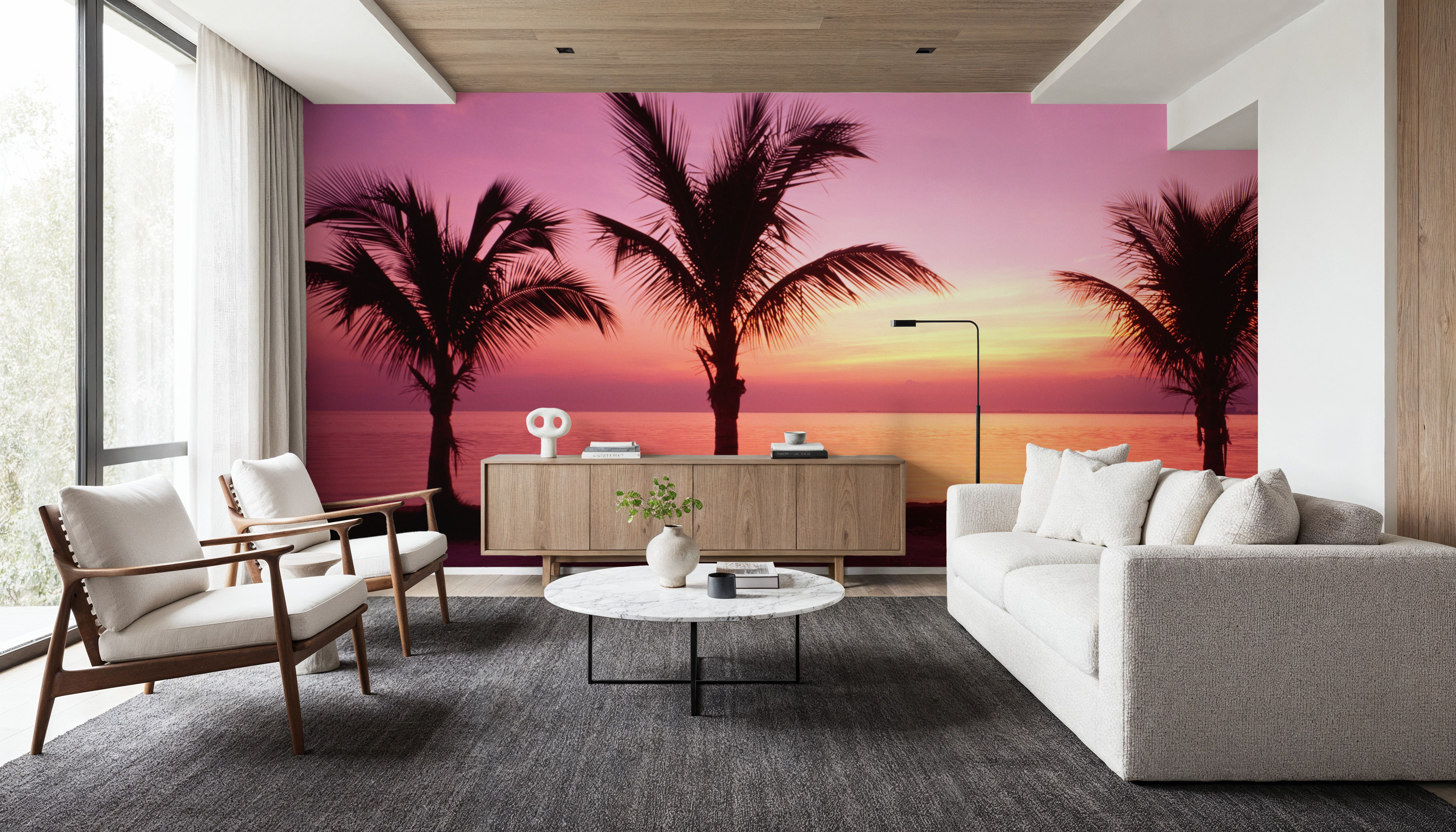 Tropical Twilight Silhouette, Wallpaper