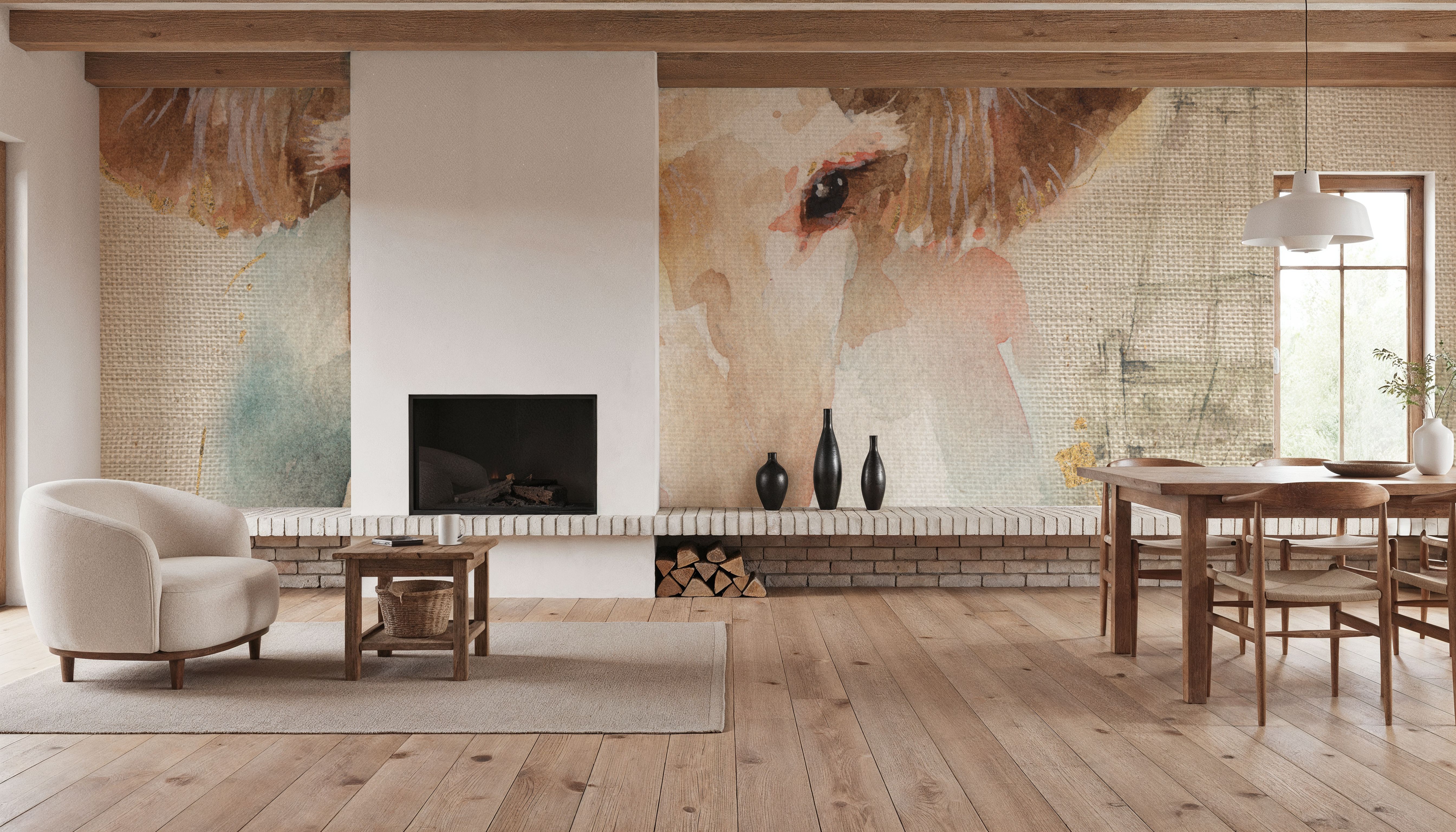 Farm Friends II on Burlap