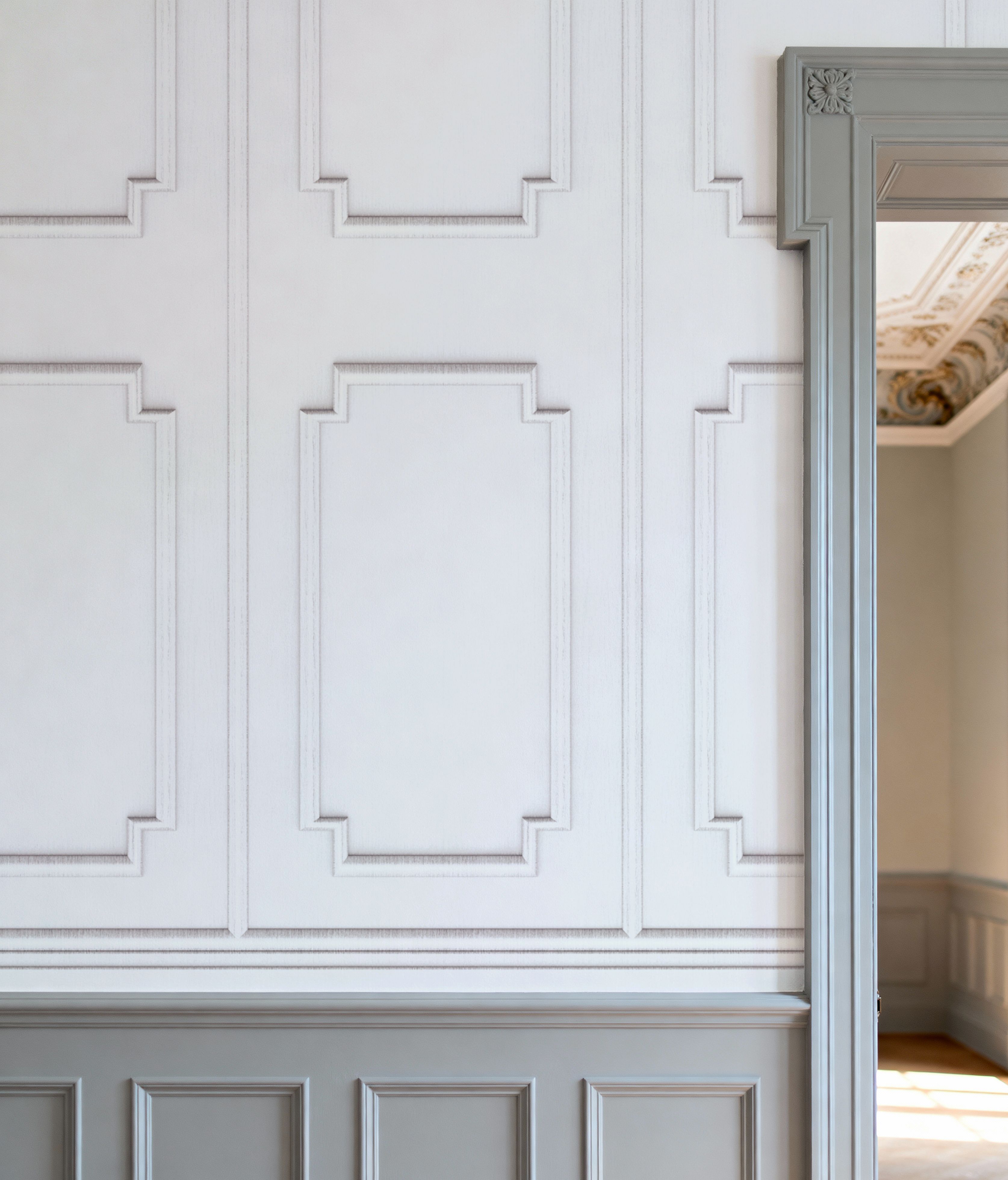 Faux Wall Panel Moulding, White