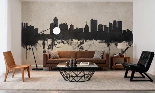 Winnipeg Canada Skyline Concrete