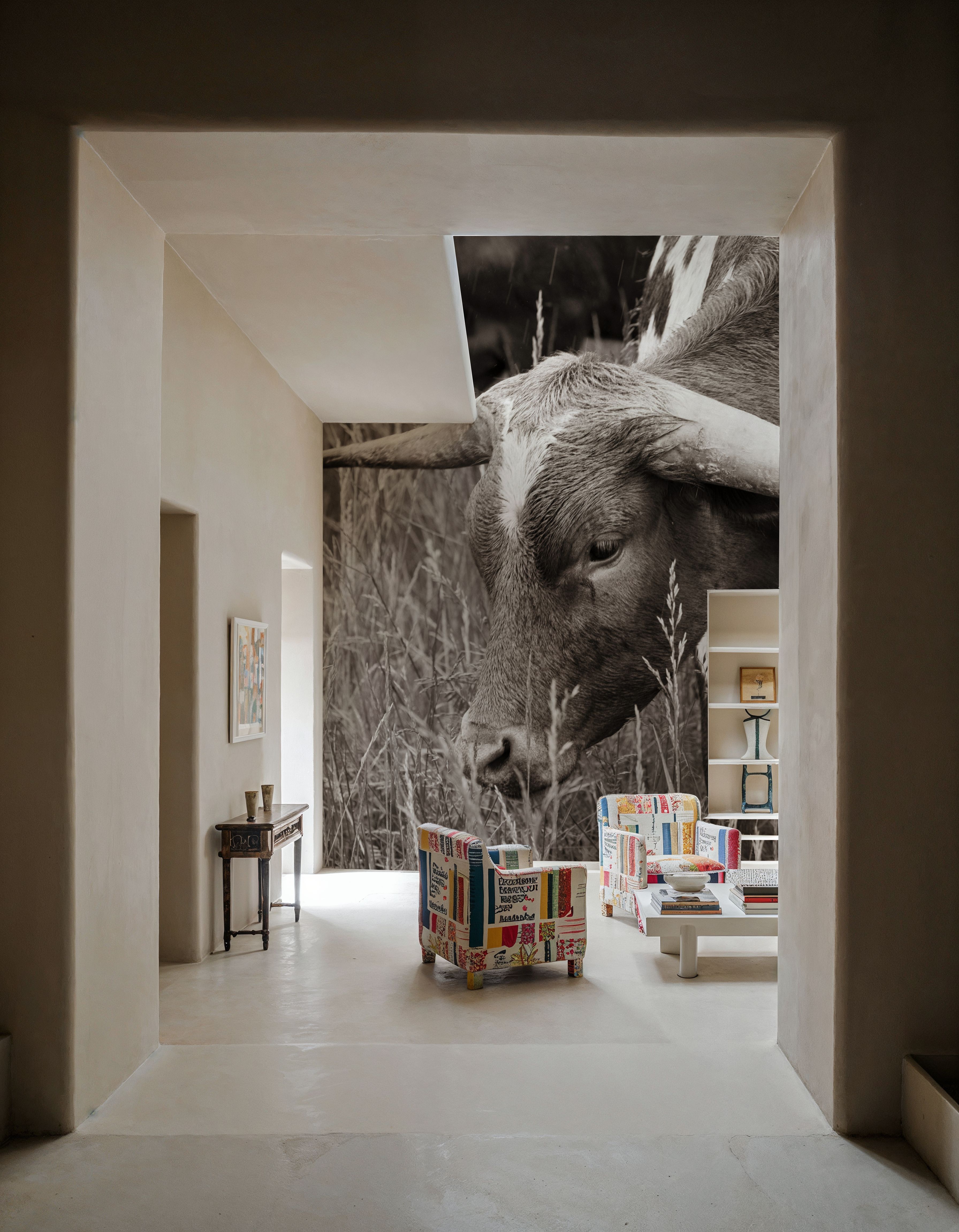 Rainy Pasture III BW