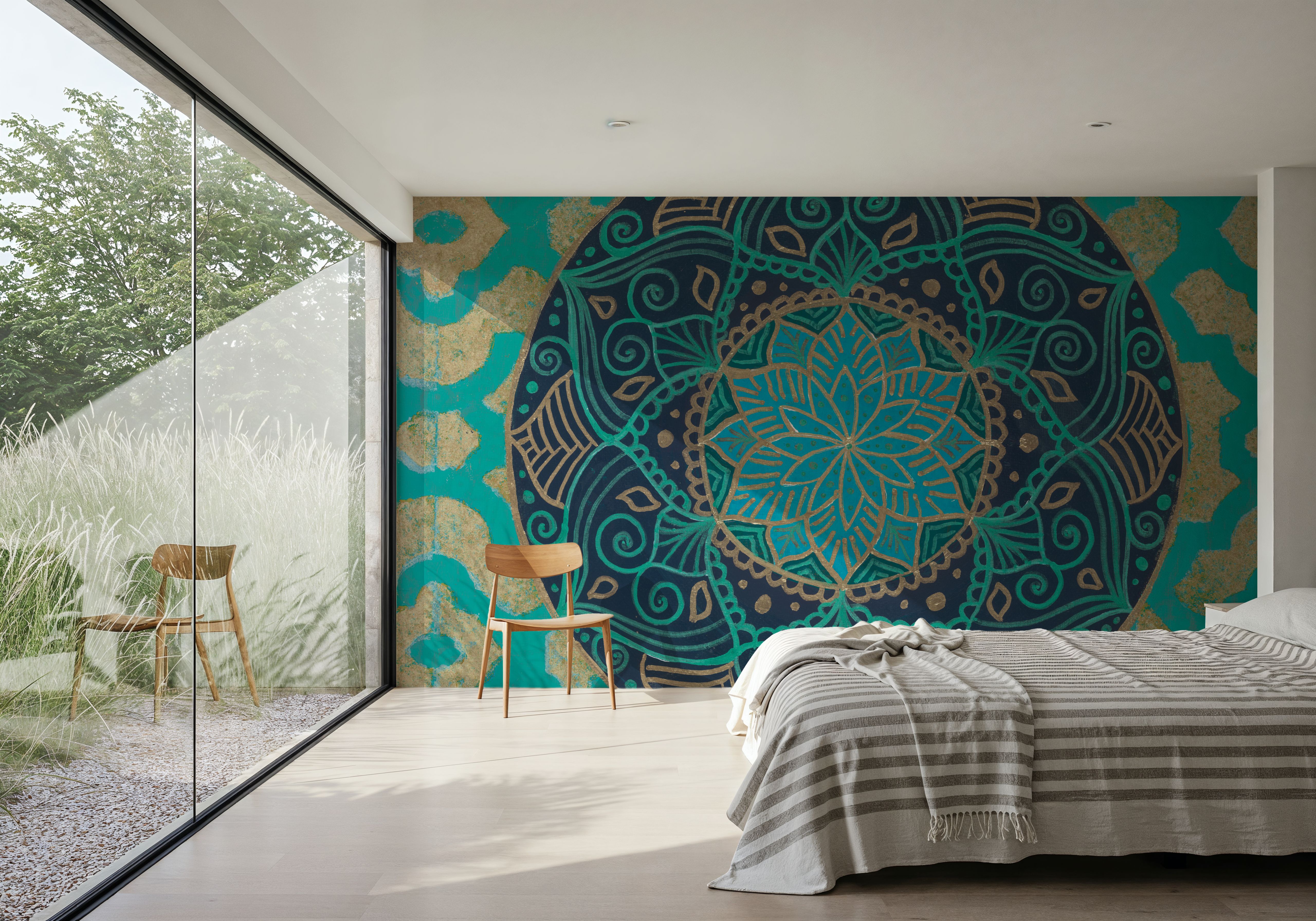 Patina Mandala I, Papel de parede