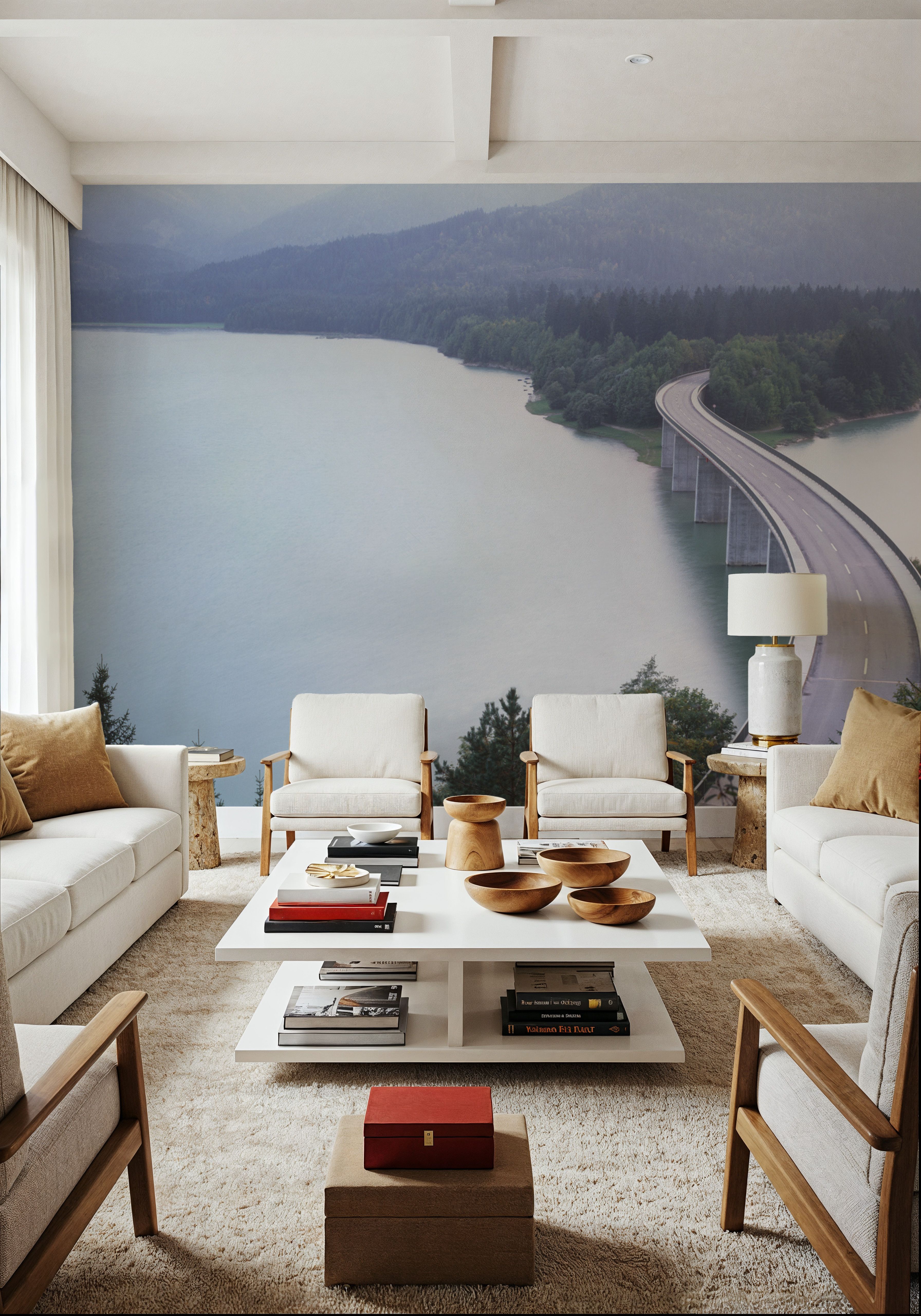 Misty Bridge Crossing