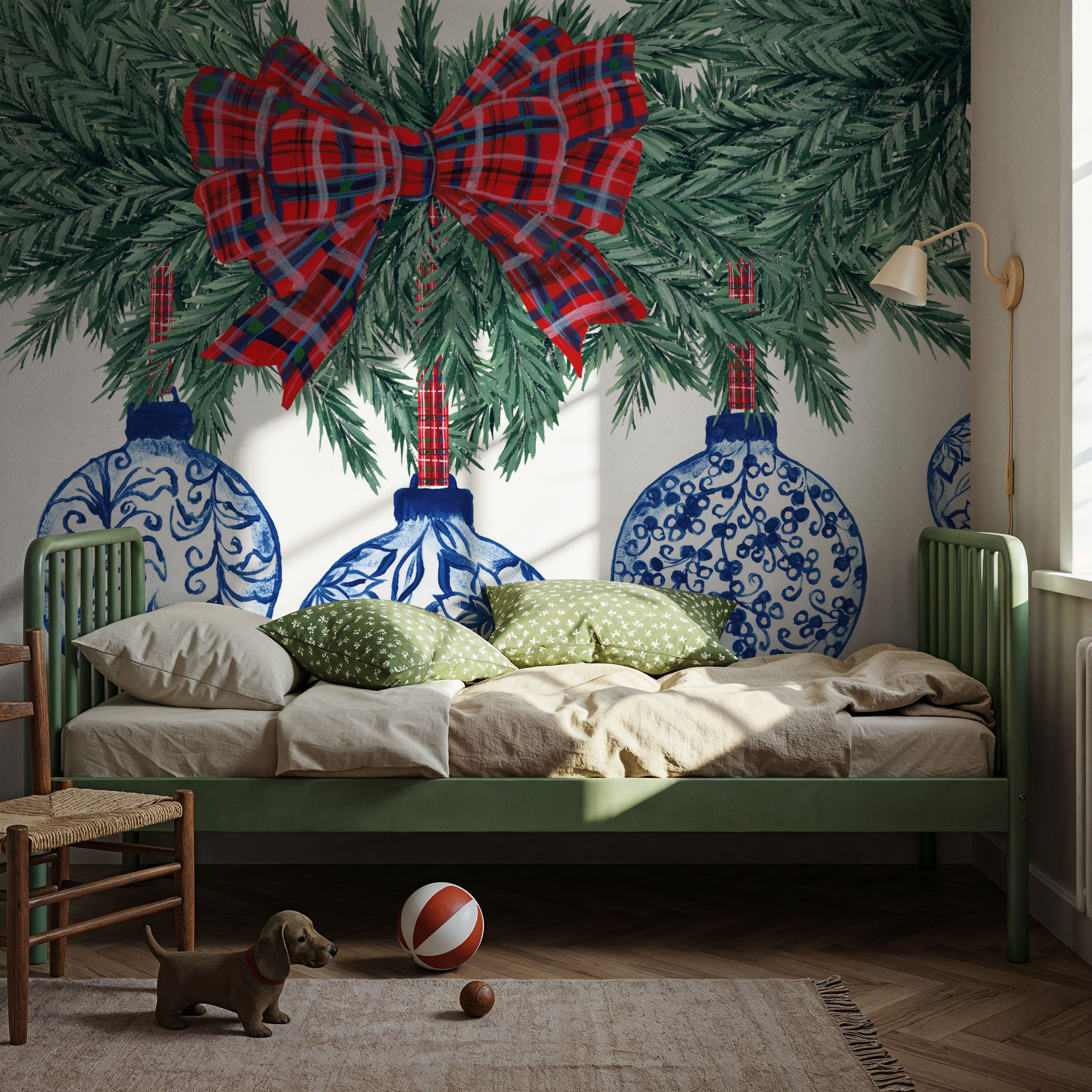 Holiday Tartan and Chinoiserie I