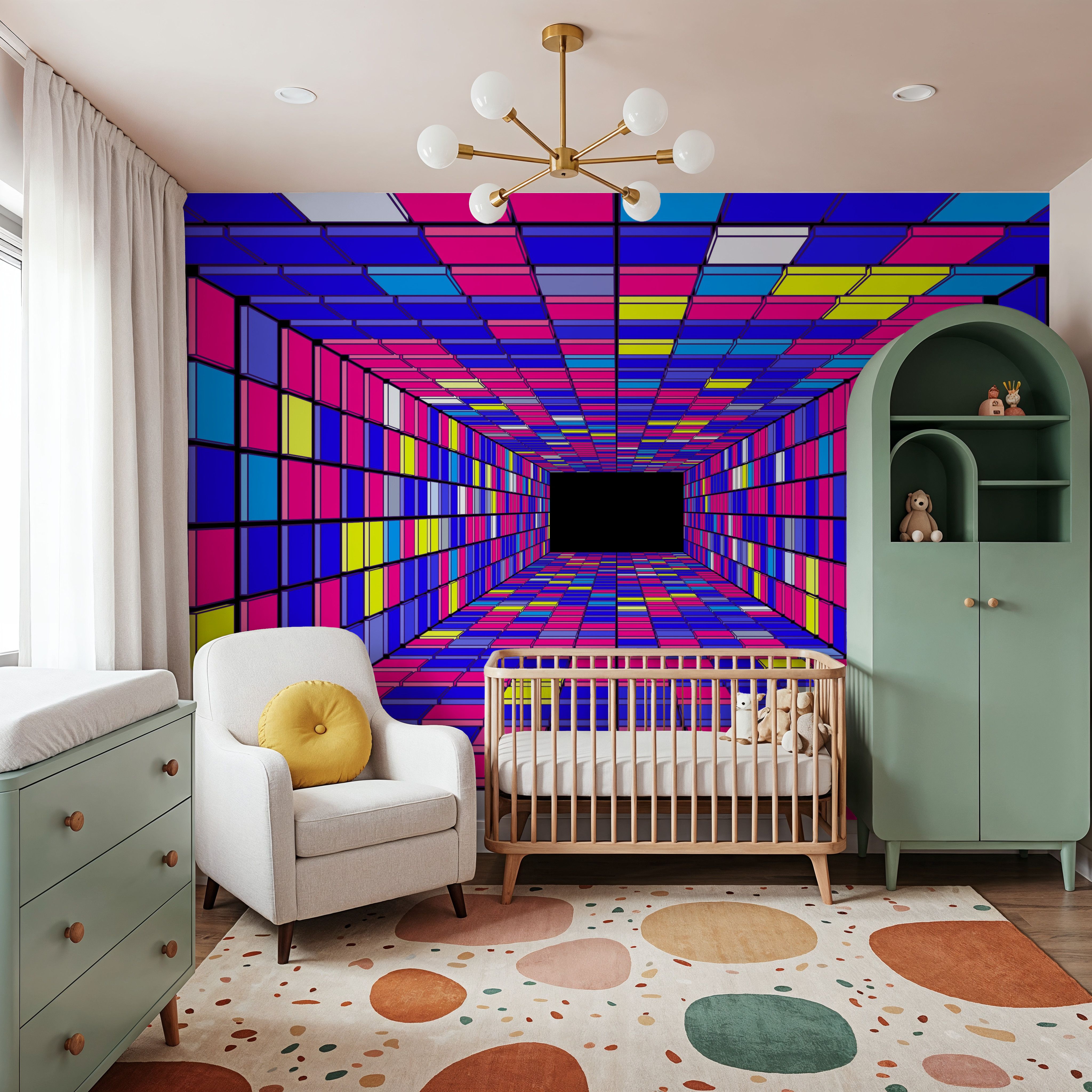 Retro Game Tunnel, Purple