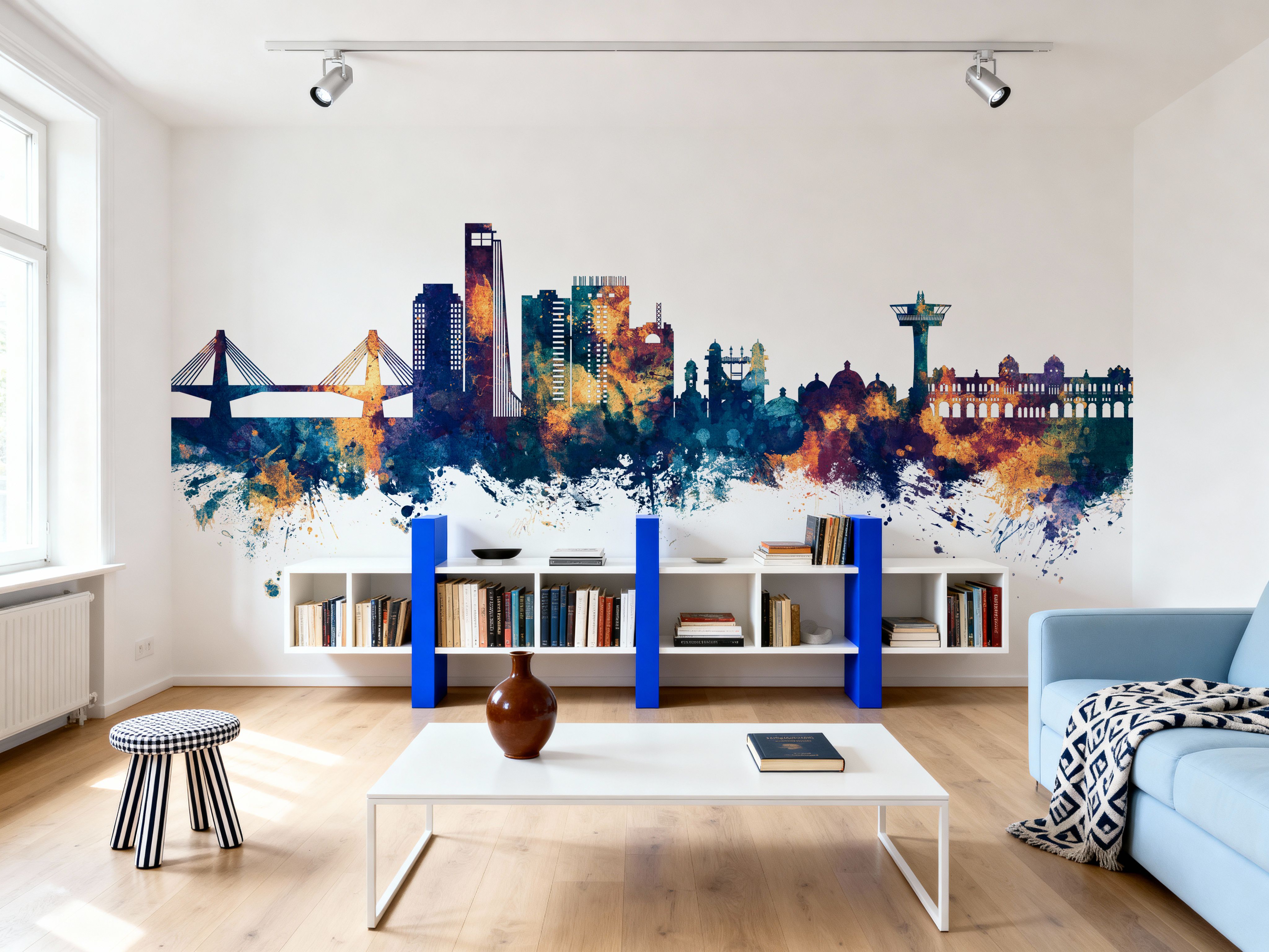 Chattogram Bangladesh Skyline Blue & Bronze