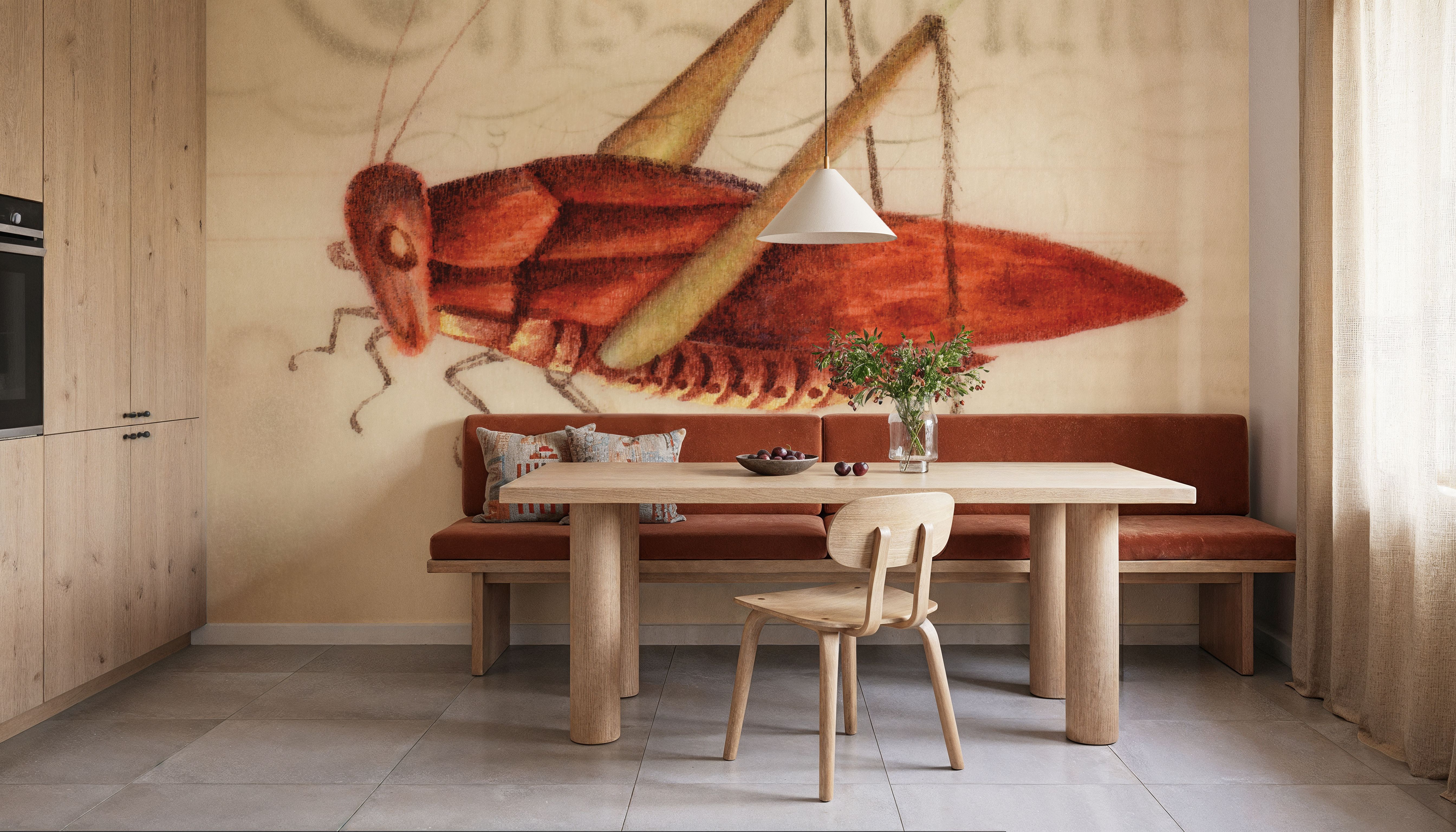 Vintage Red Grasshopper