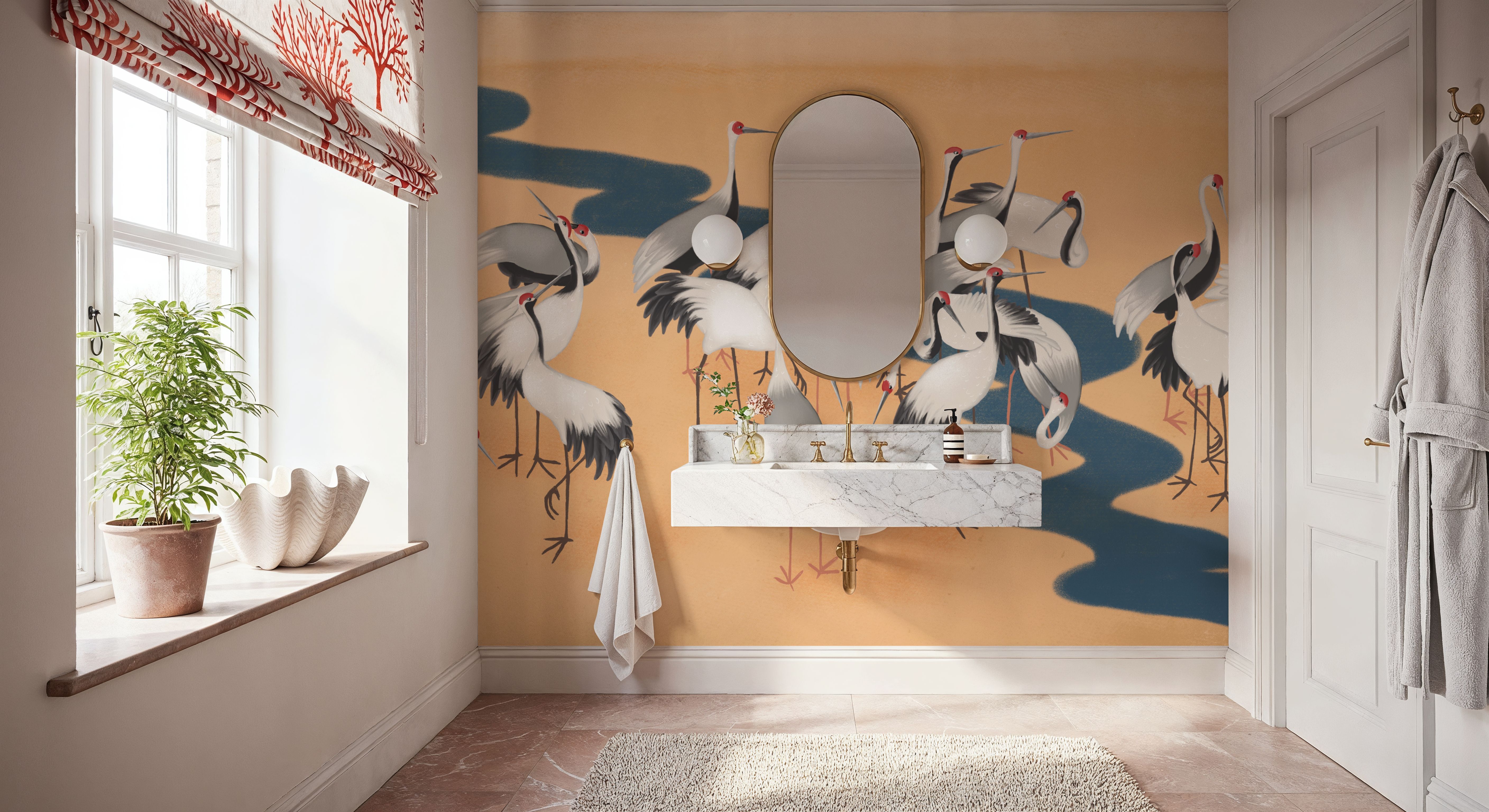 Cranes of Kushiro, Wallpaper