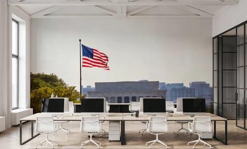 Patriotic Lincoln Memorial