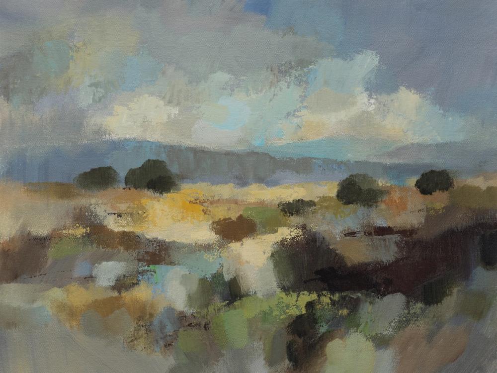 Muted Blue Landscape