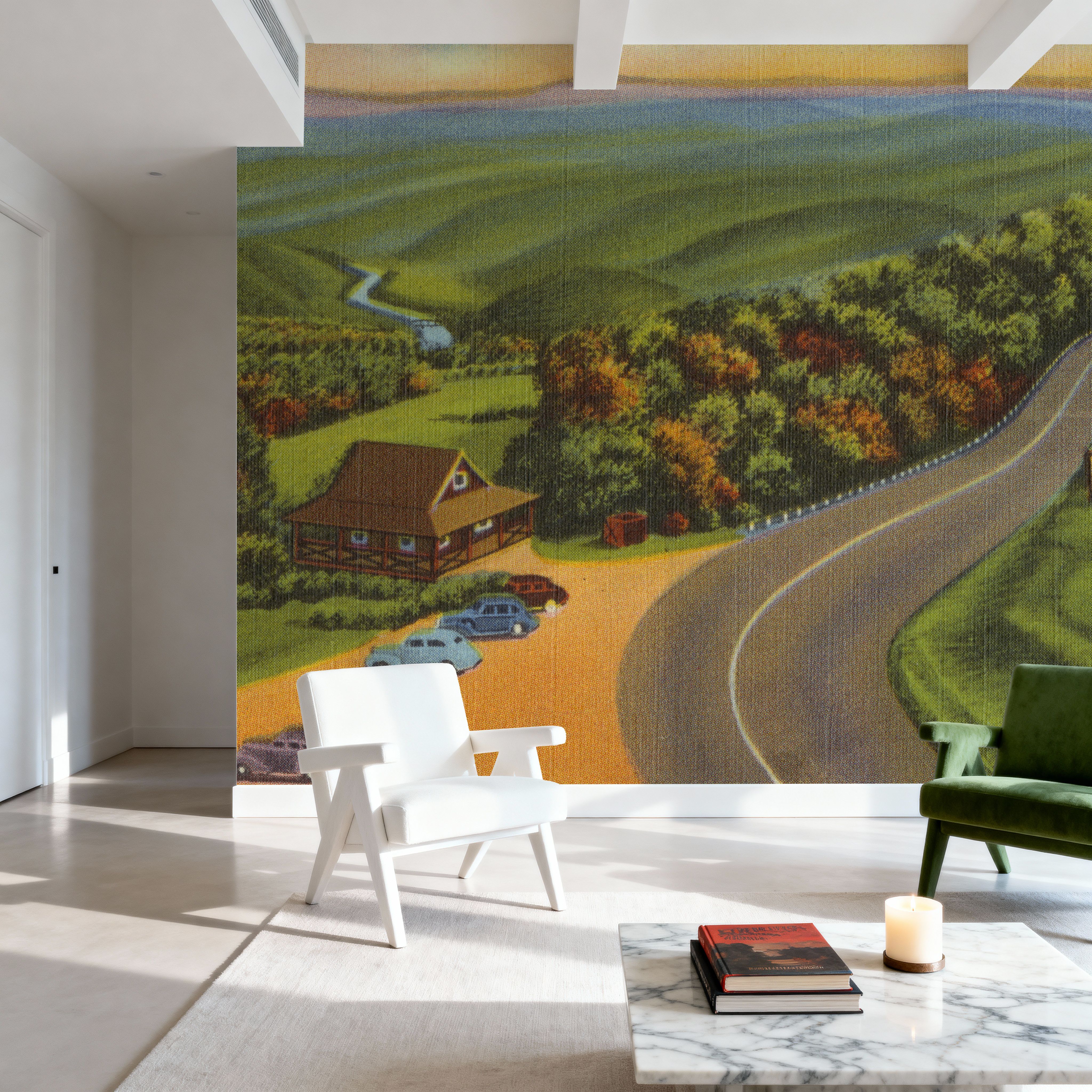 Deerfield River Valley - Screenprint Postcard
