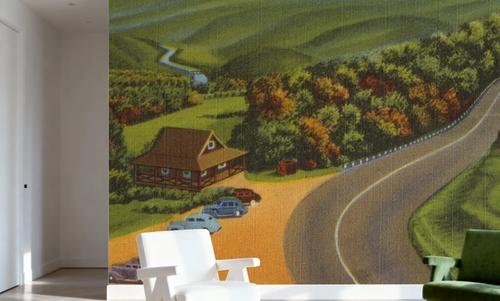 Deerfield River Valley - Screenprint Postcard