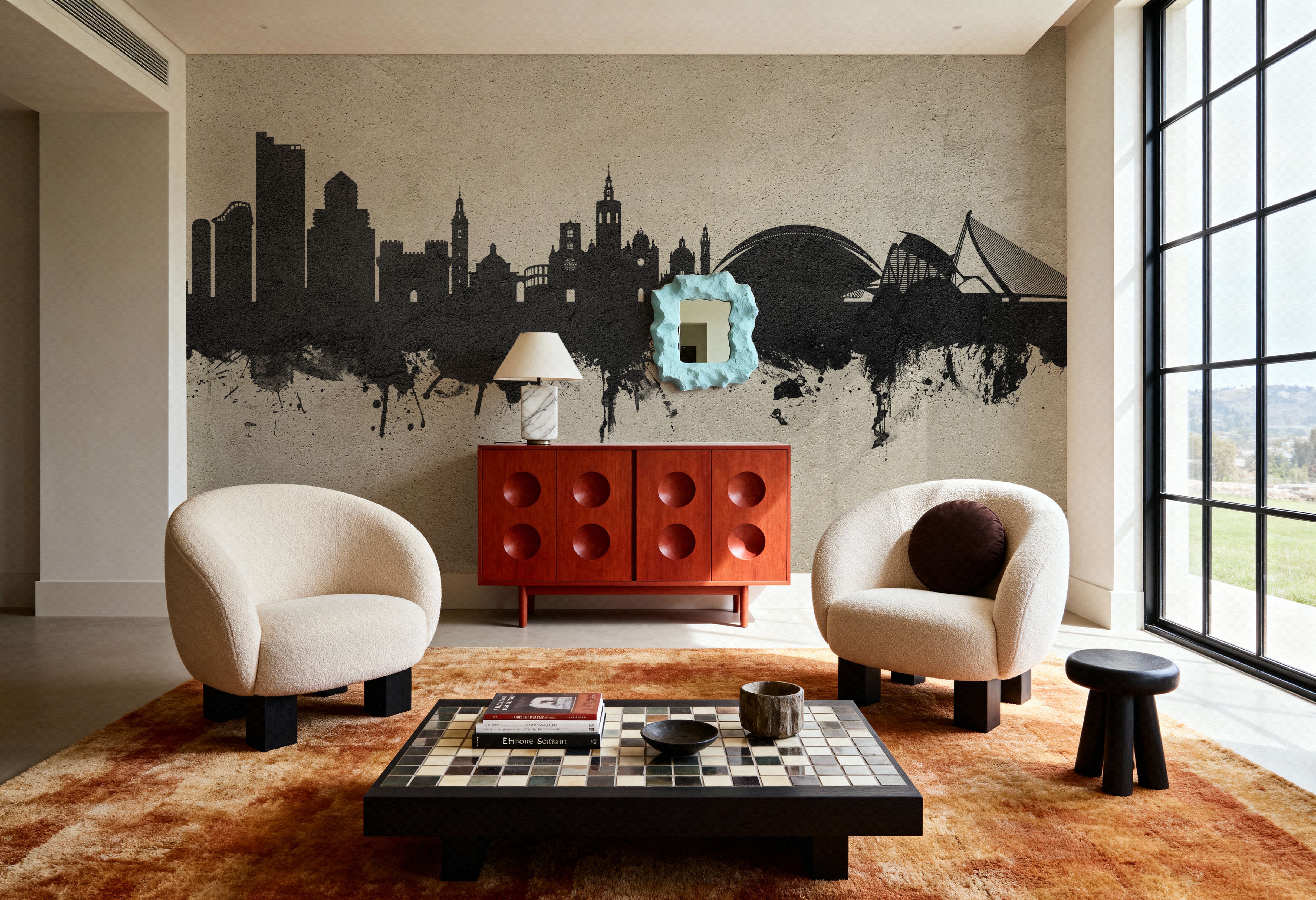 Valencia Spain Skyline Concrete