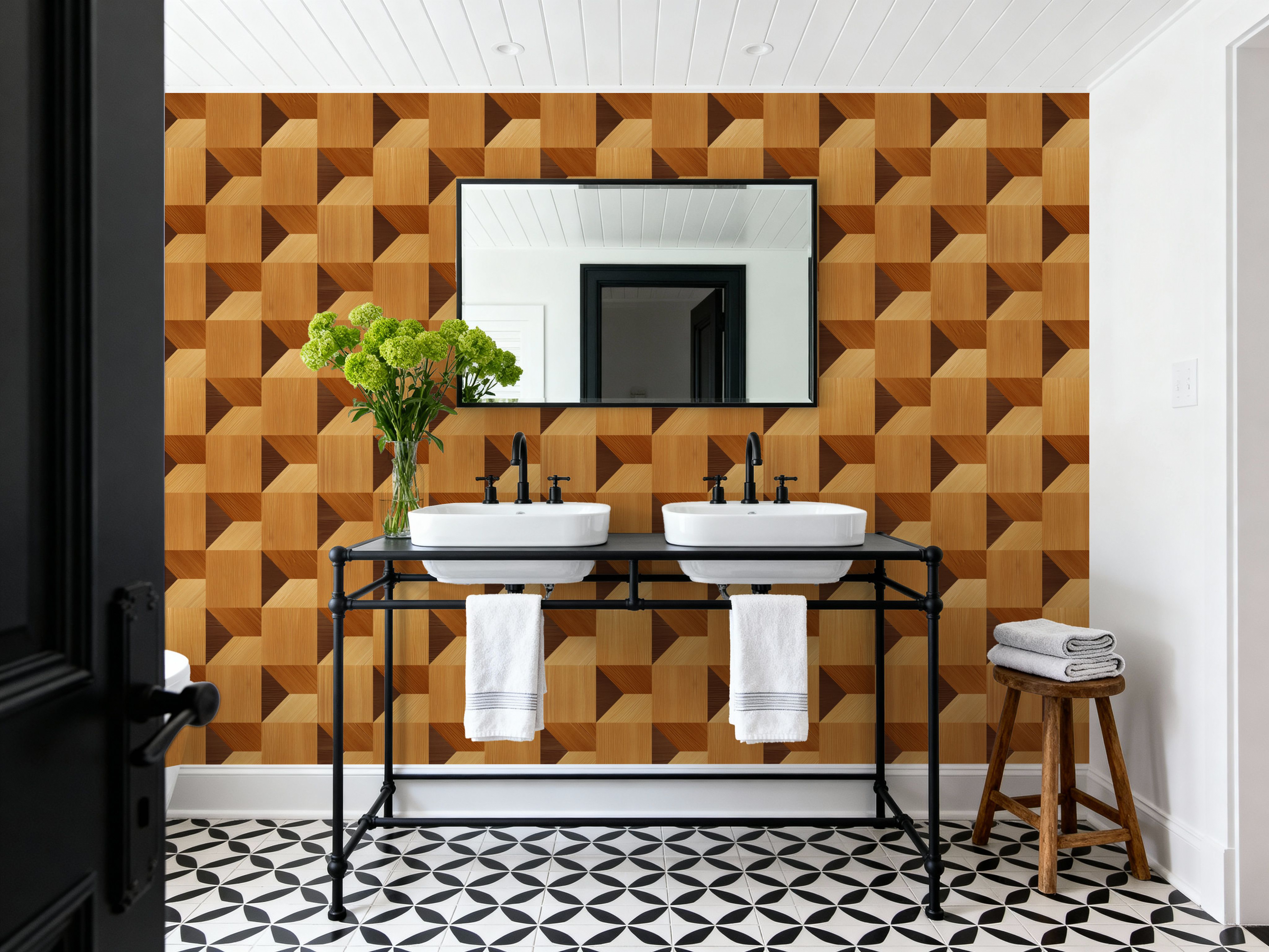 Illusion Box Marquetry, Mahogny