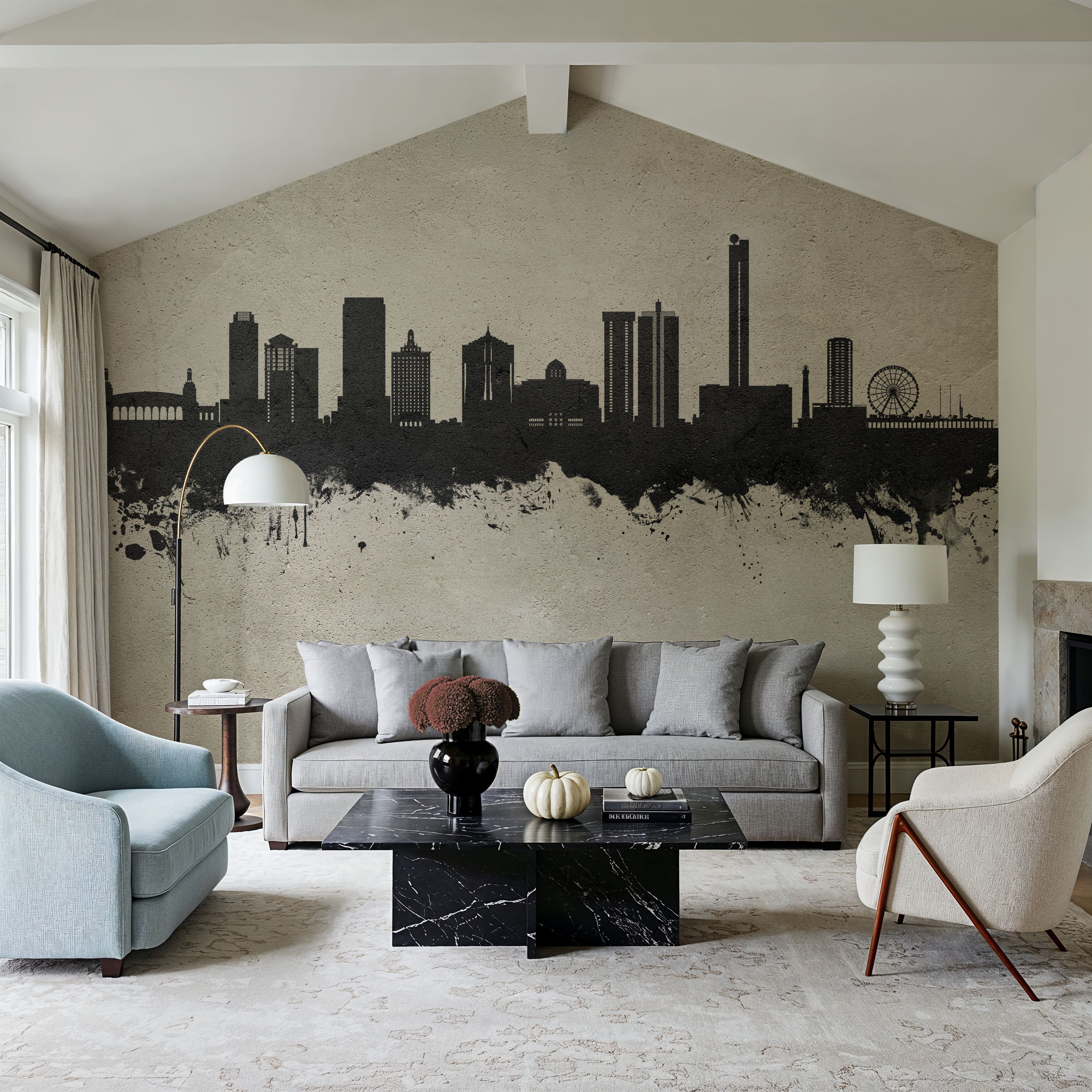 Atlantic City New Jersey Skyline Concrete