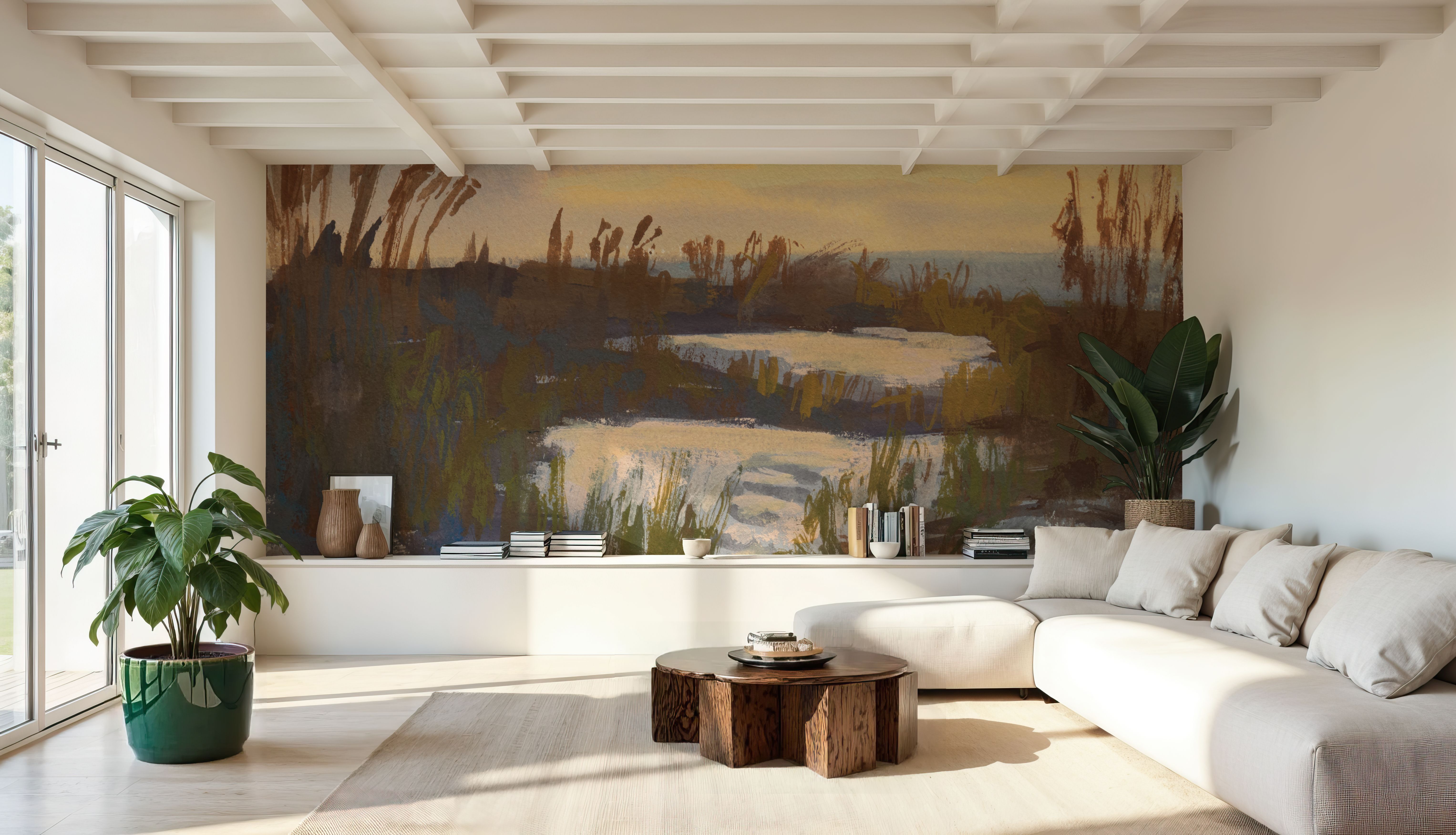 Over the Dunes, Tapet