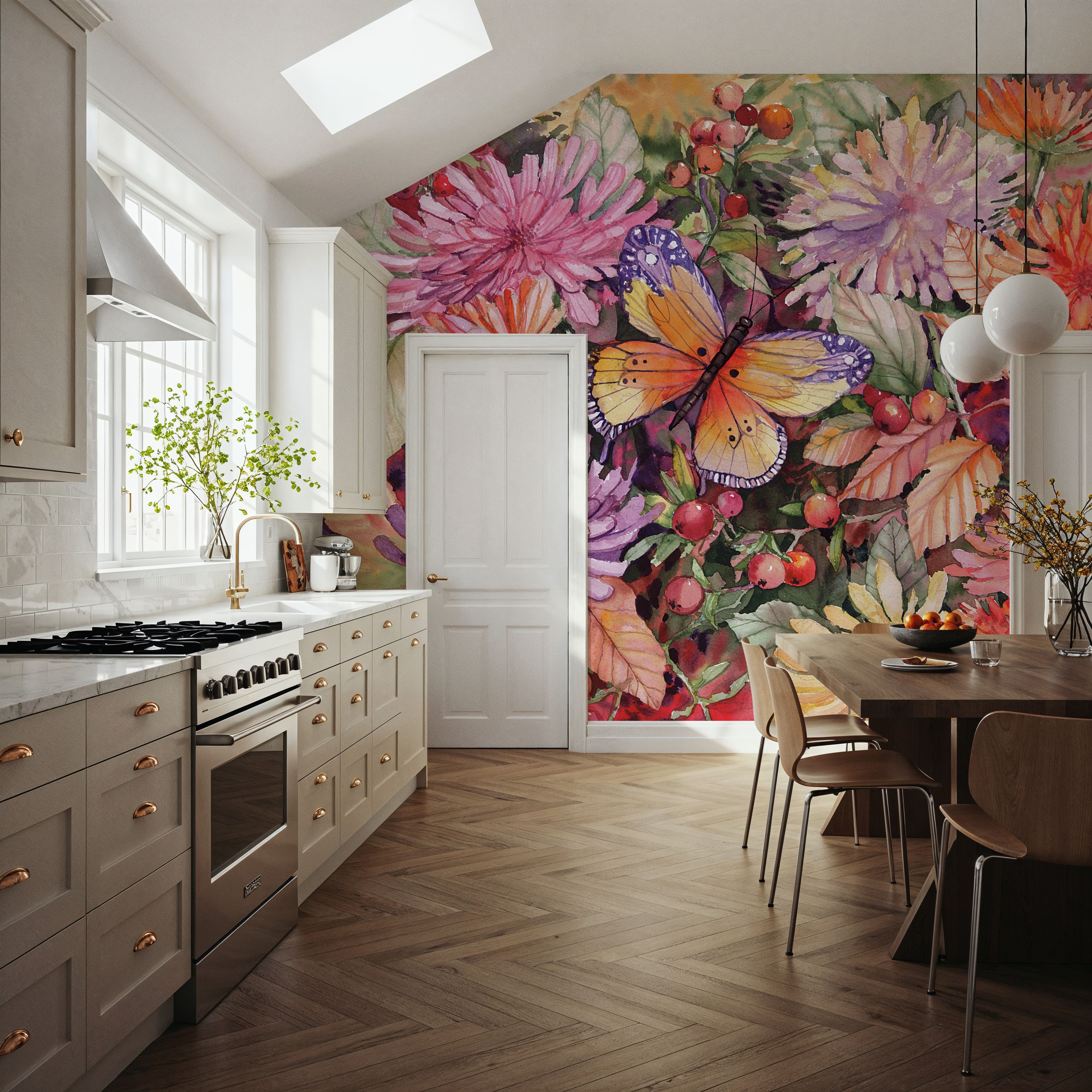 Butterfly and Dahlia