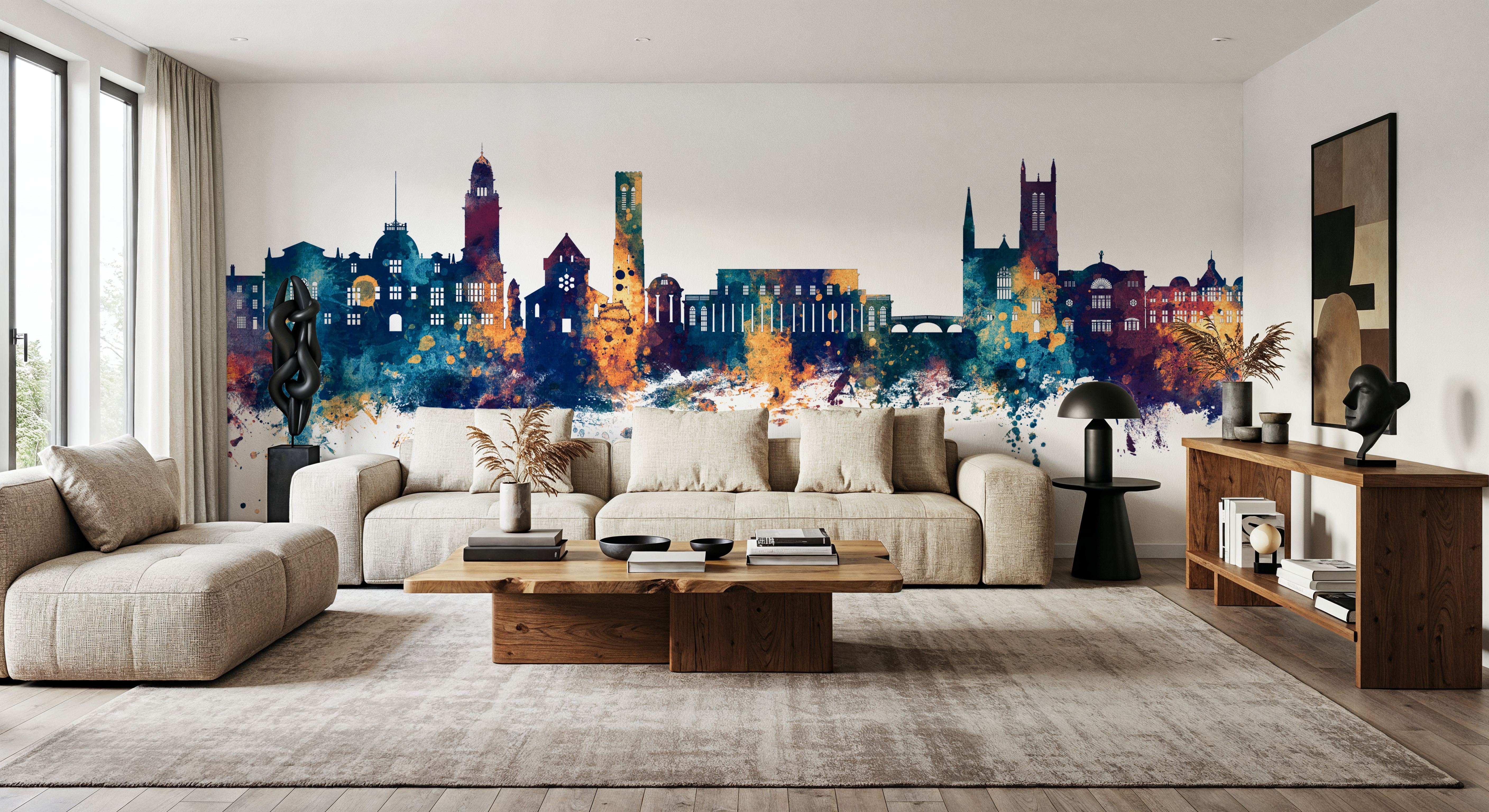 Royal Leamington Spa England Blue & Bronze