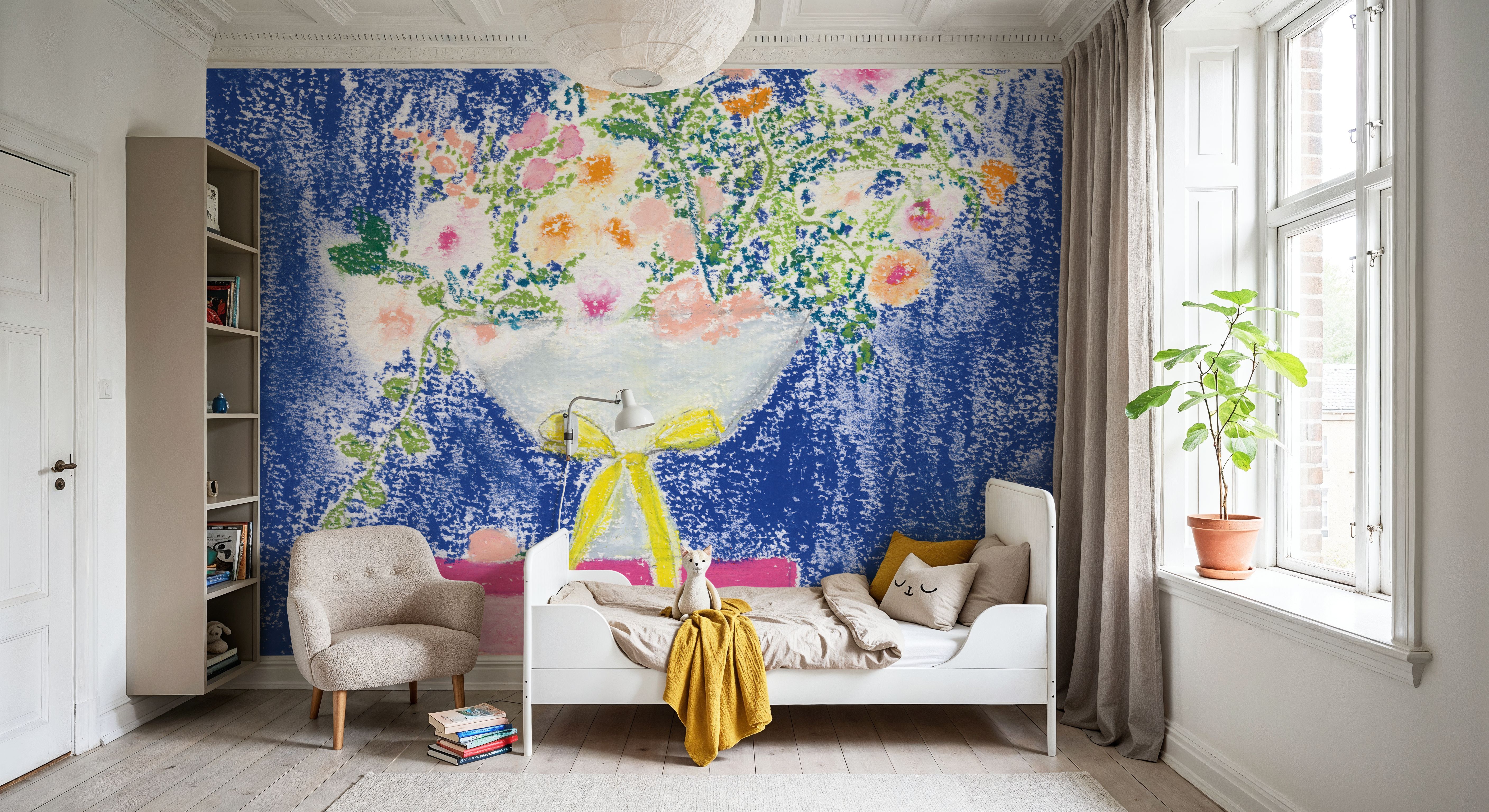 Flower Vases and Books Square