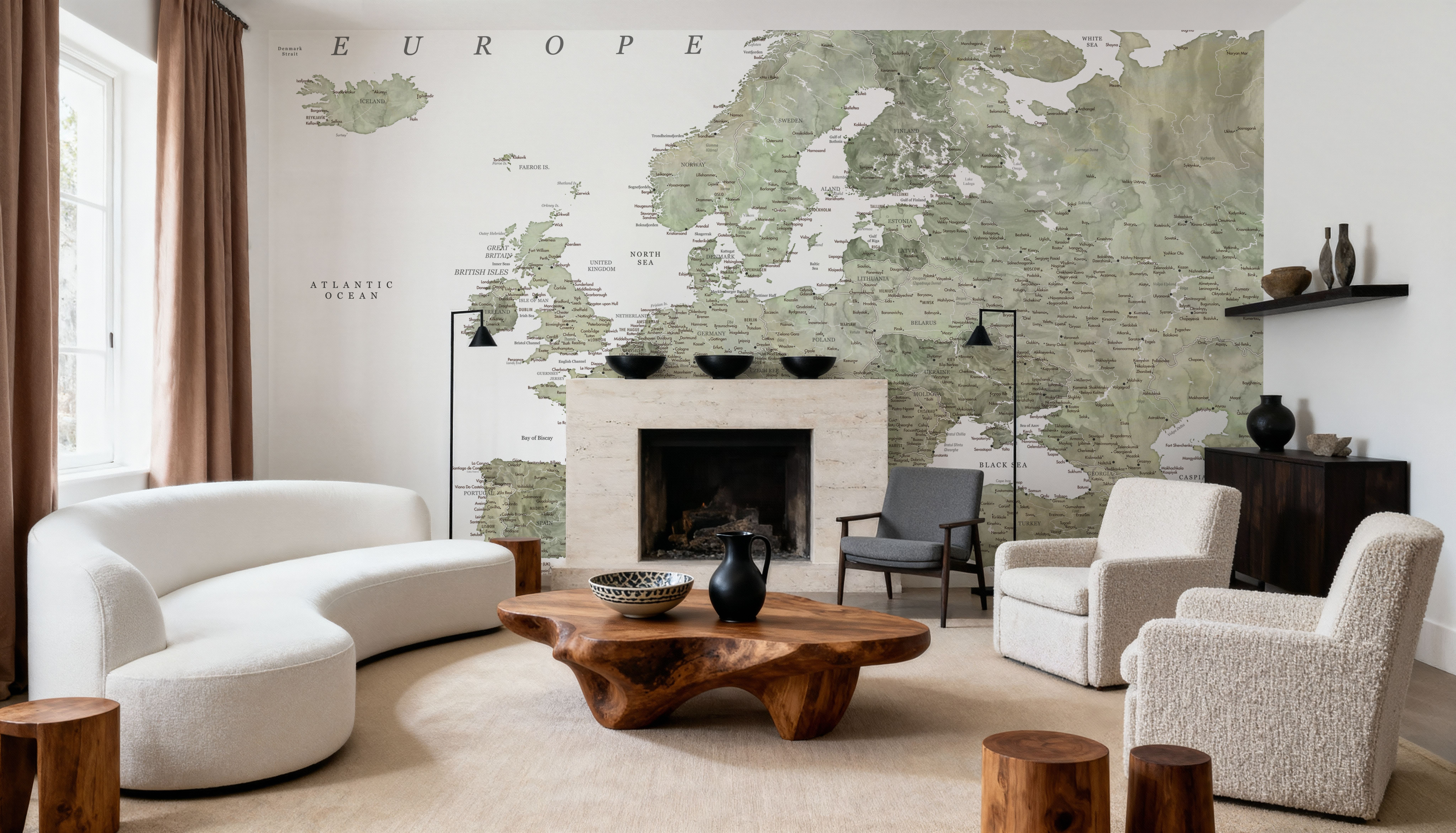 Europe Map Detailed - Livia