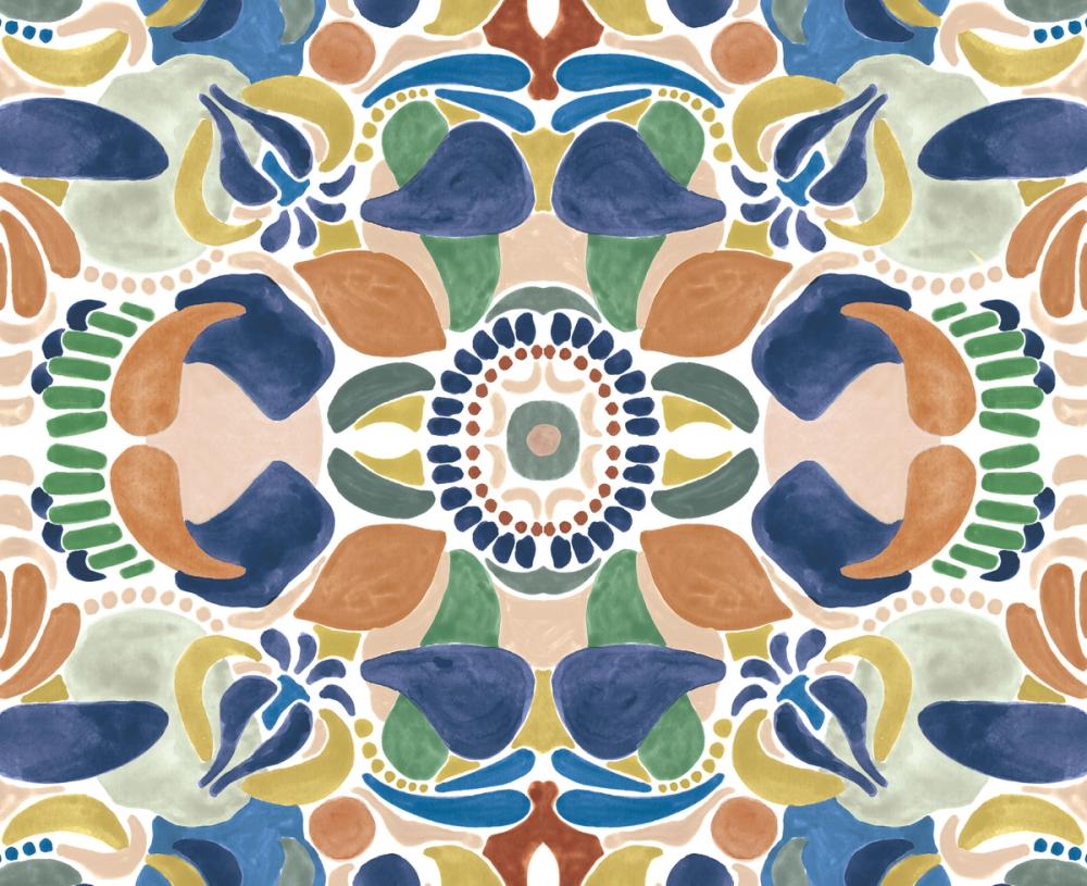 Kaleidoscope Burst II Blue