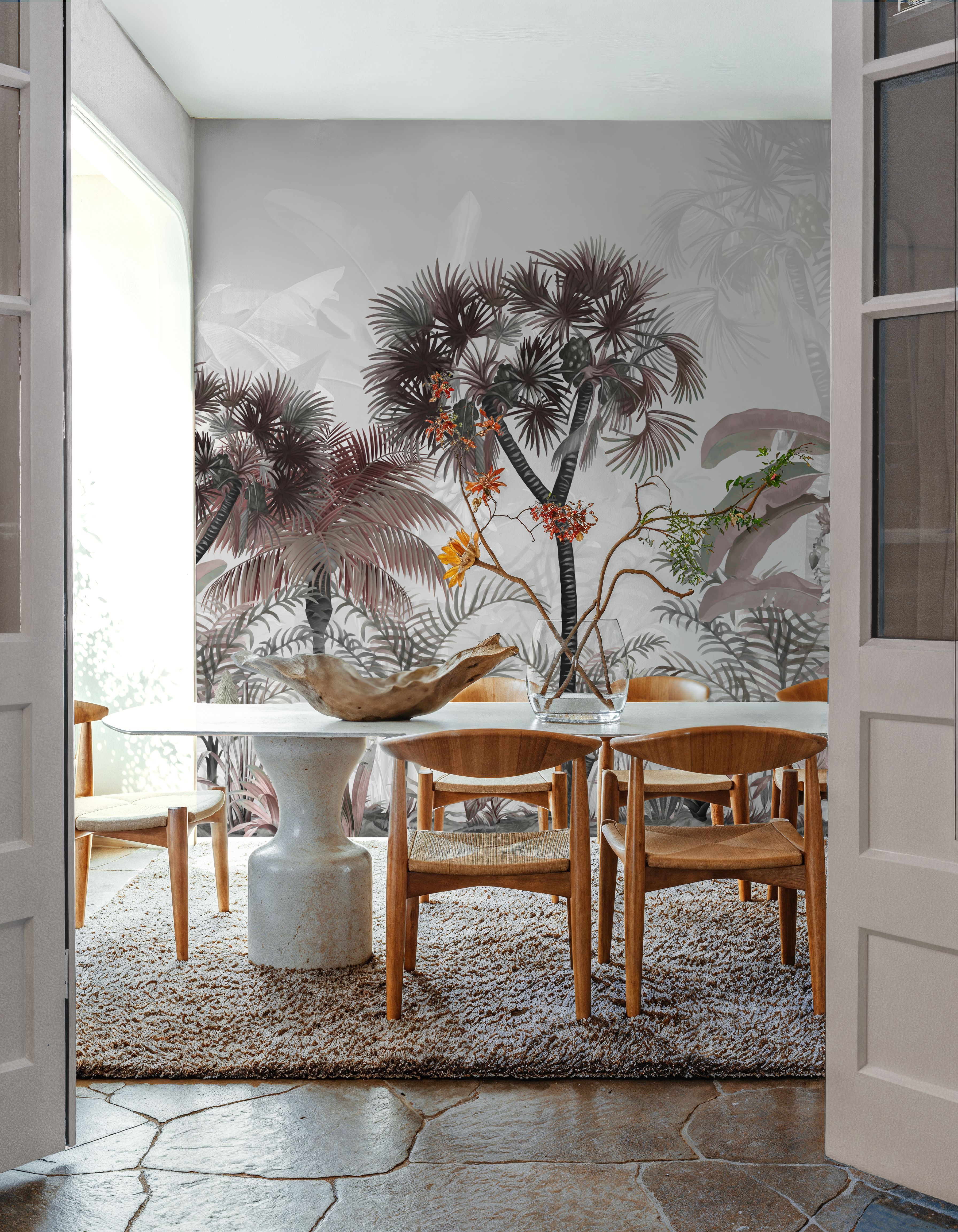 Tropical Forest Strolls Light Blue