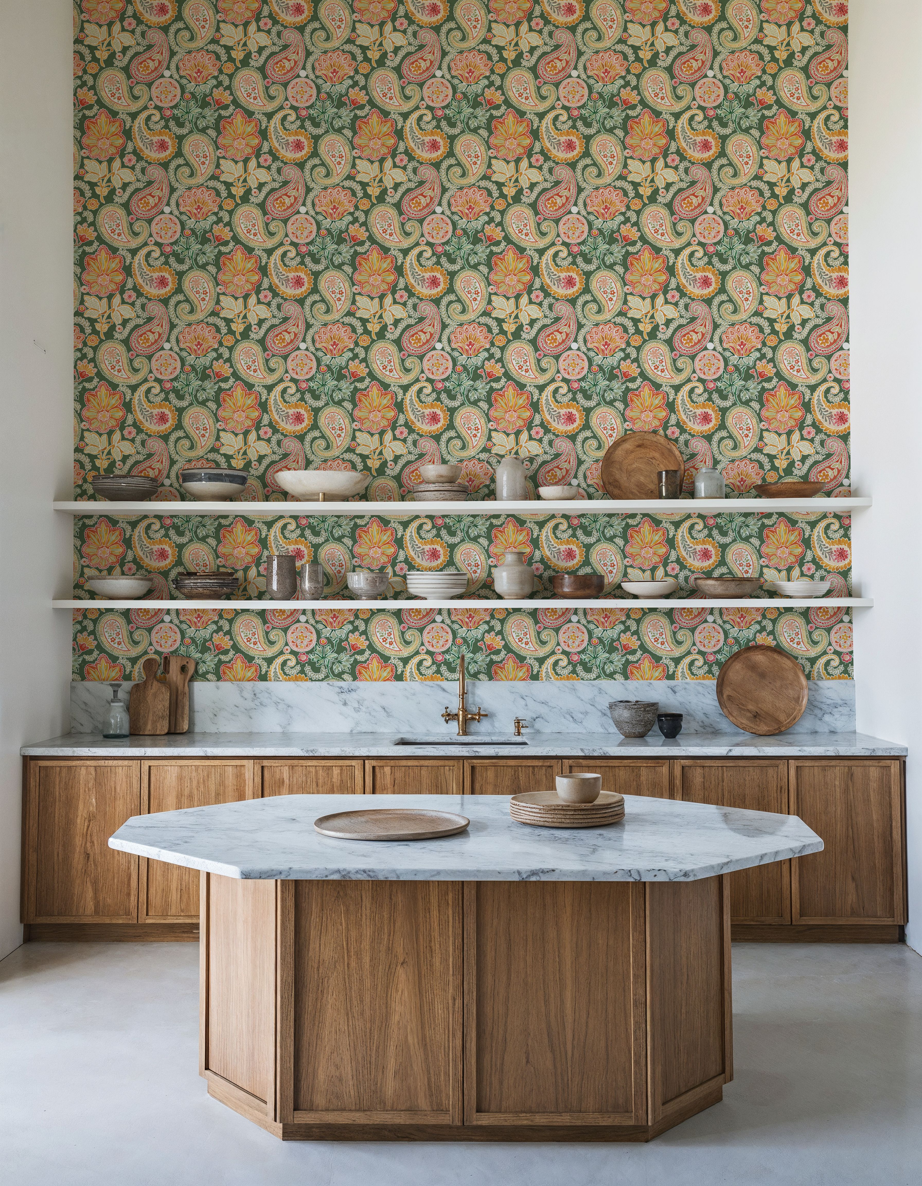 Harvest Paisley Mini Green