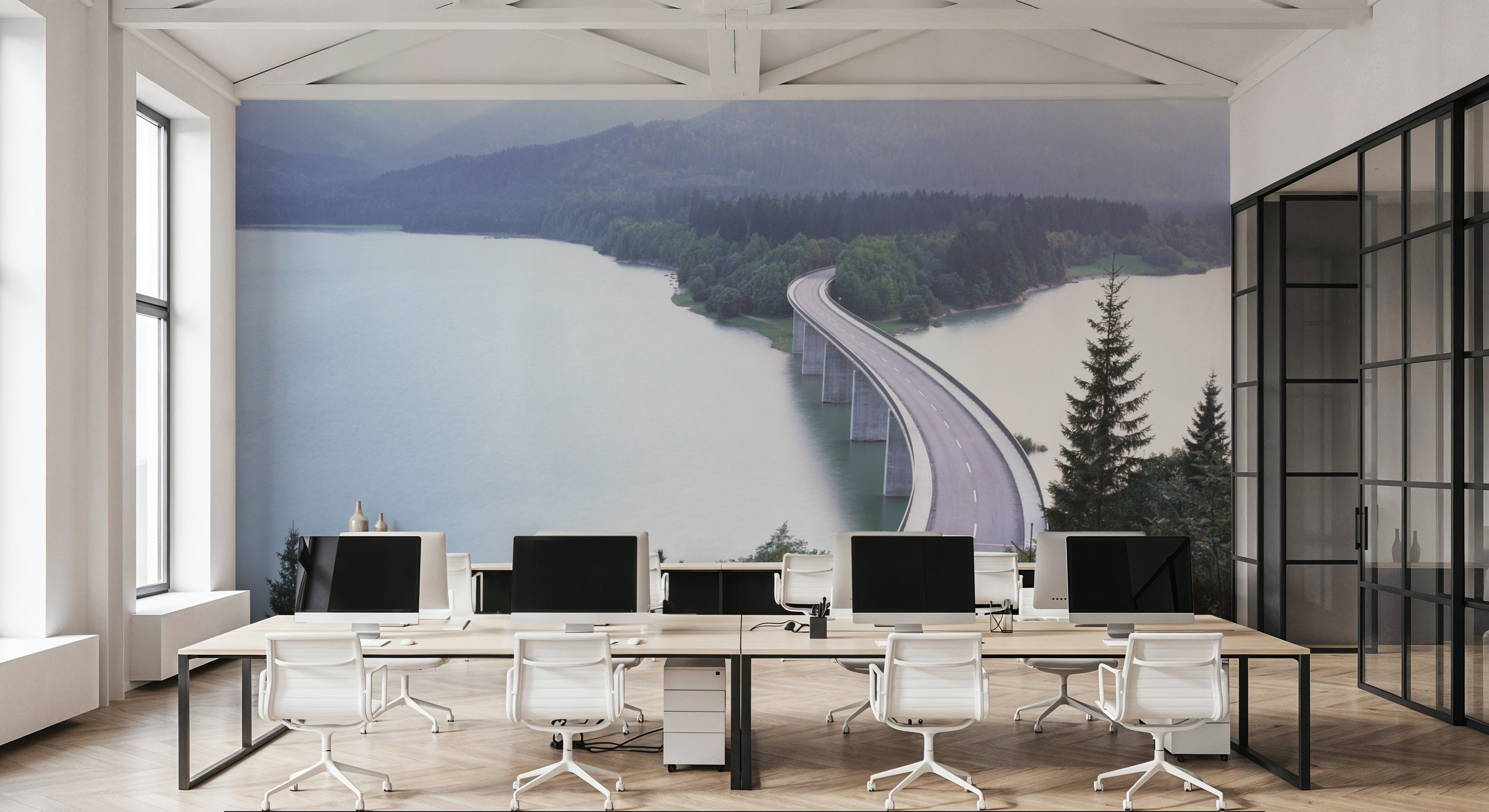 Misty Bridge Crossing