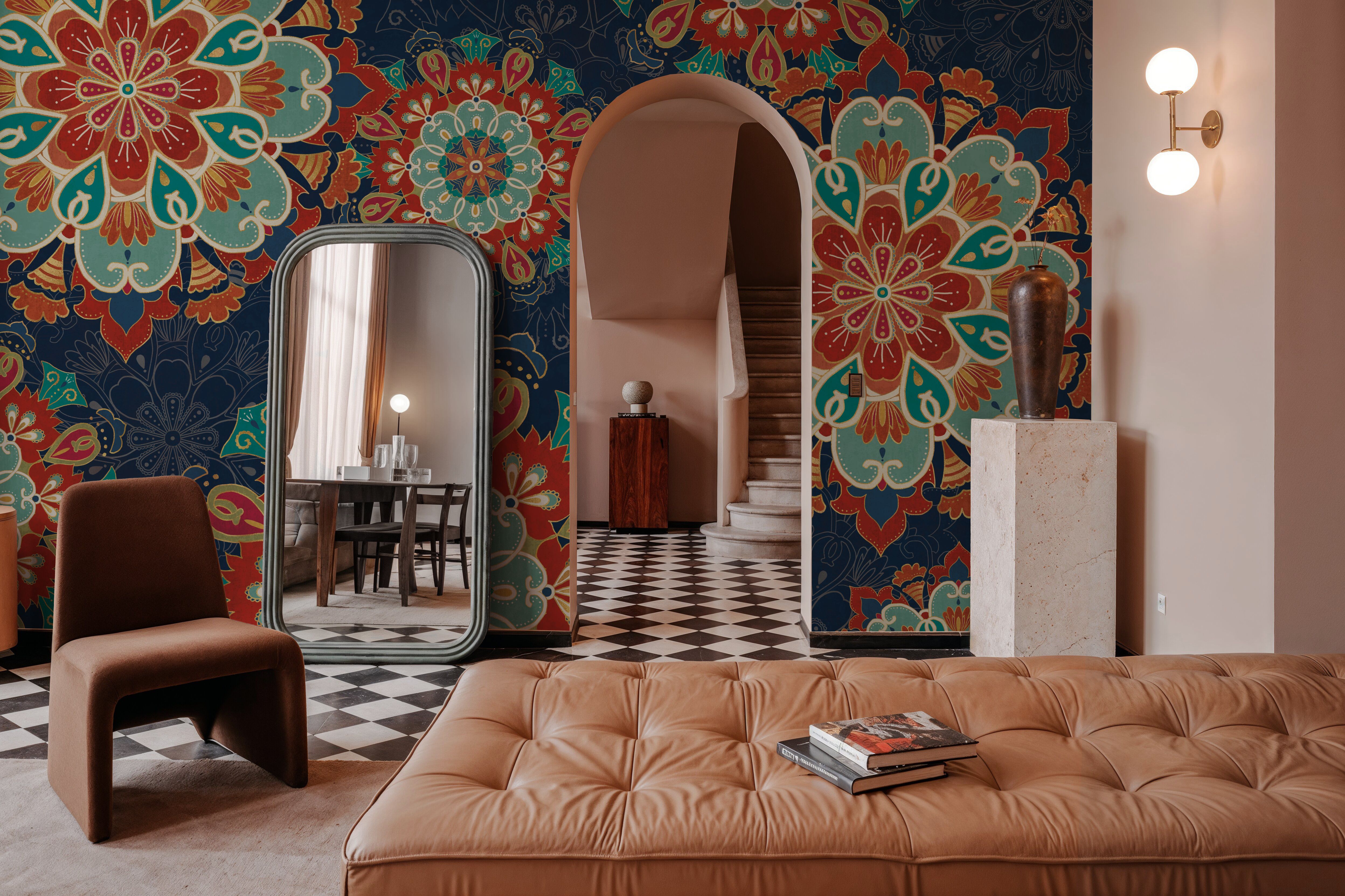 Folk Floral VIII Dark