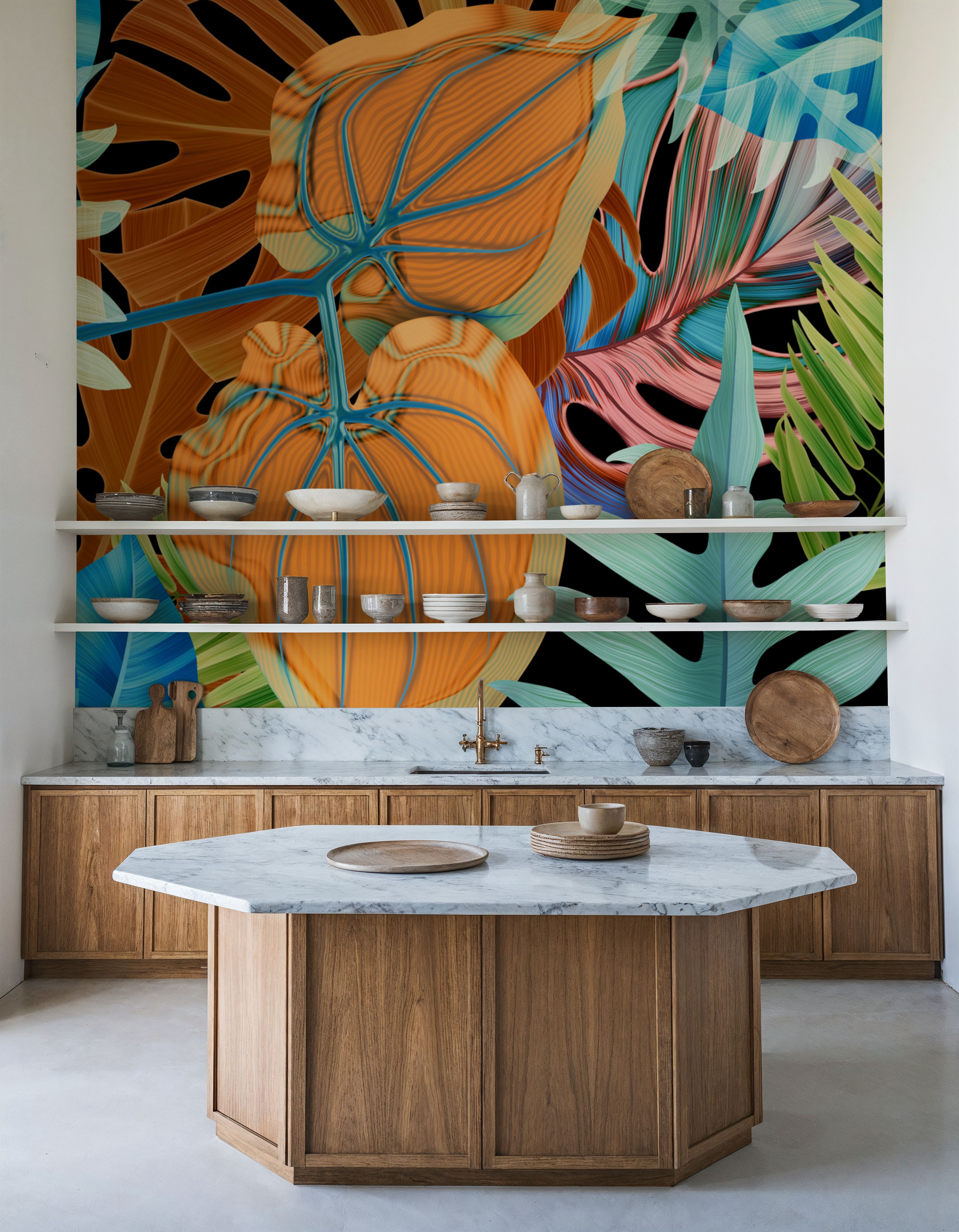 Stylish Tropic Mural