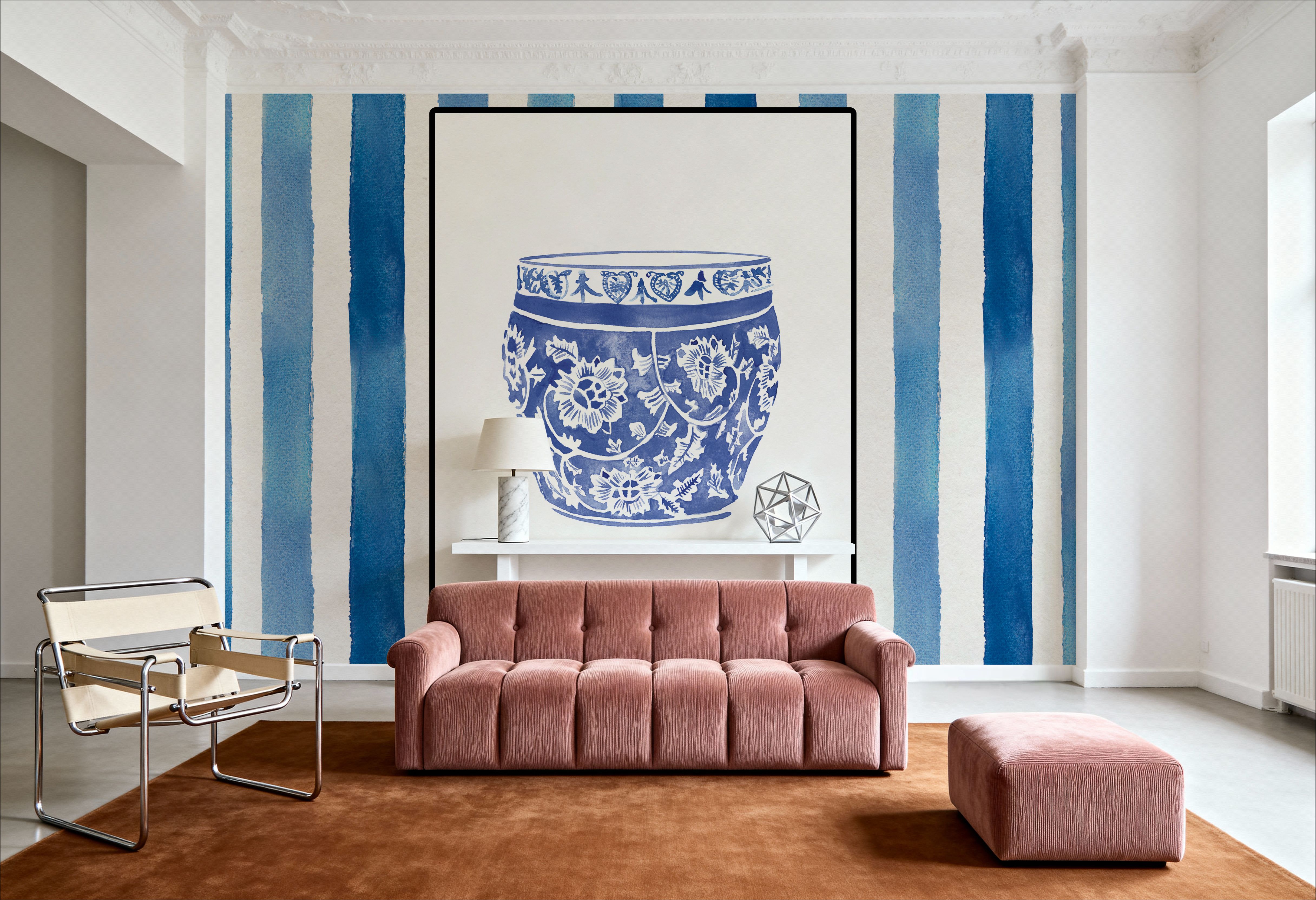 Chinoiserie Vase IV Stripes