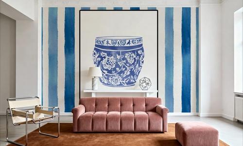 Chinoiserie Vase IV Stripes