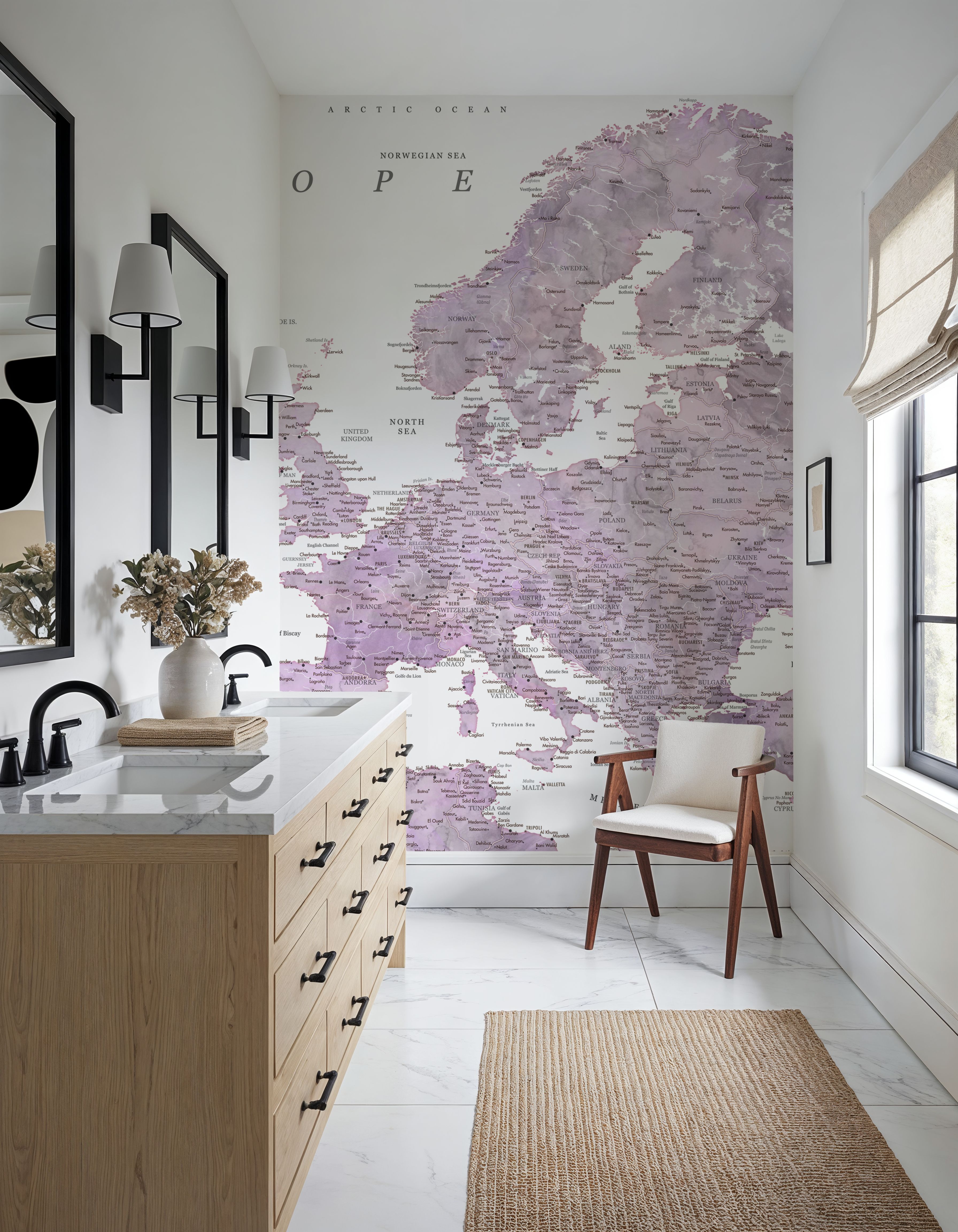 Europe Map Detailed - Cecilie