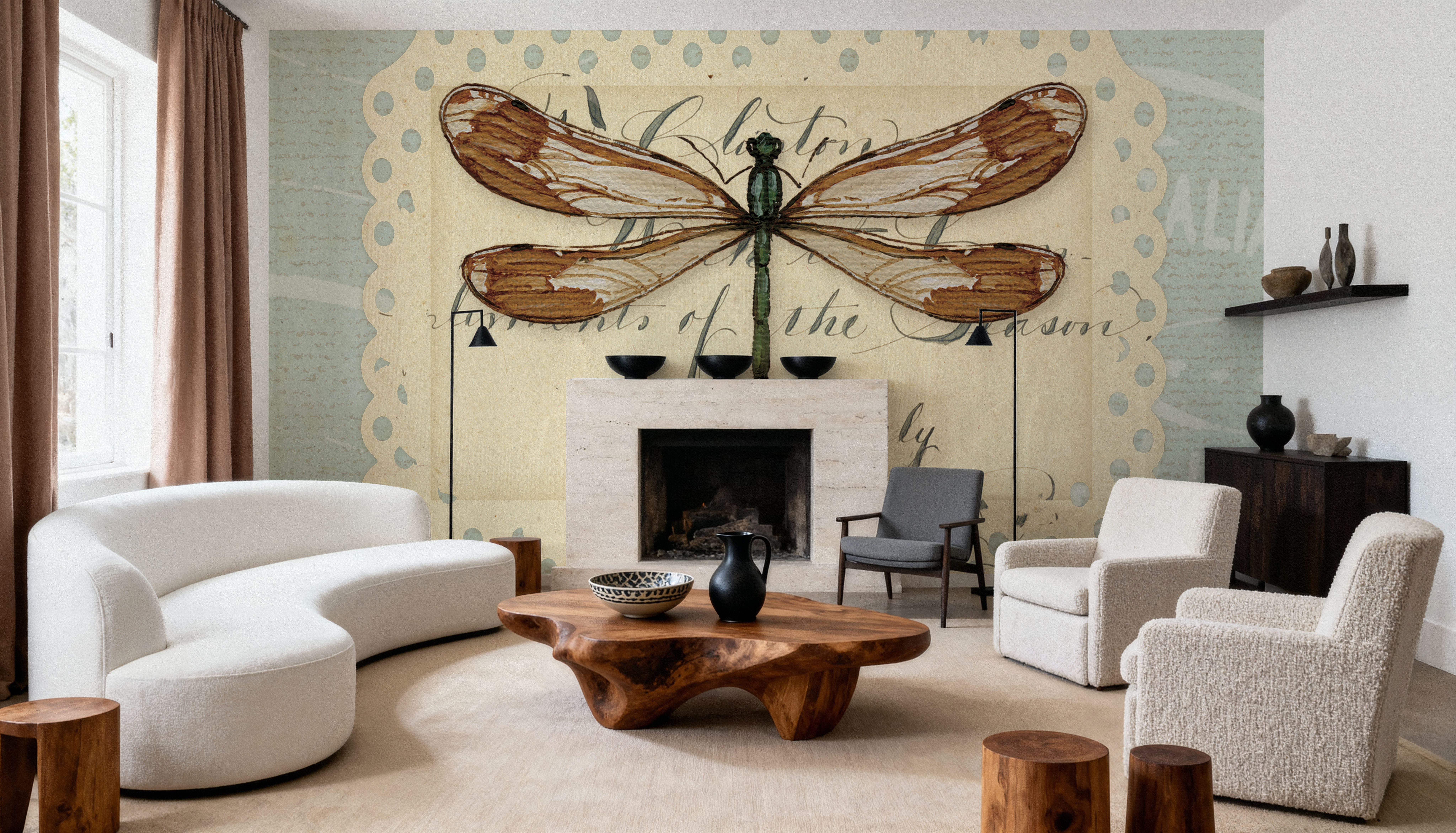 Mothers Treasure Dragonfly Stamp