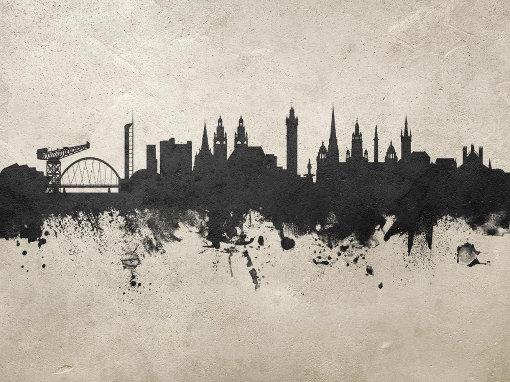 Glasgow Scotland Skyline Concrete