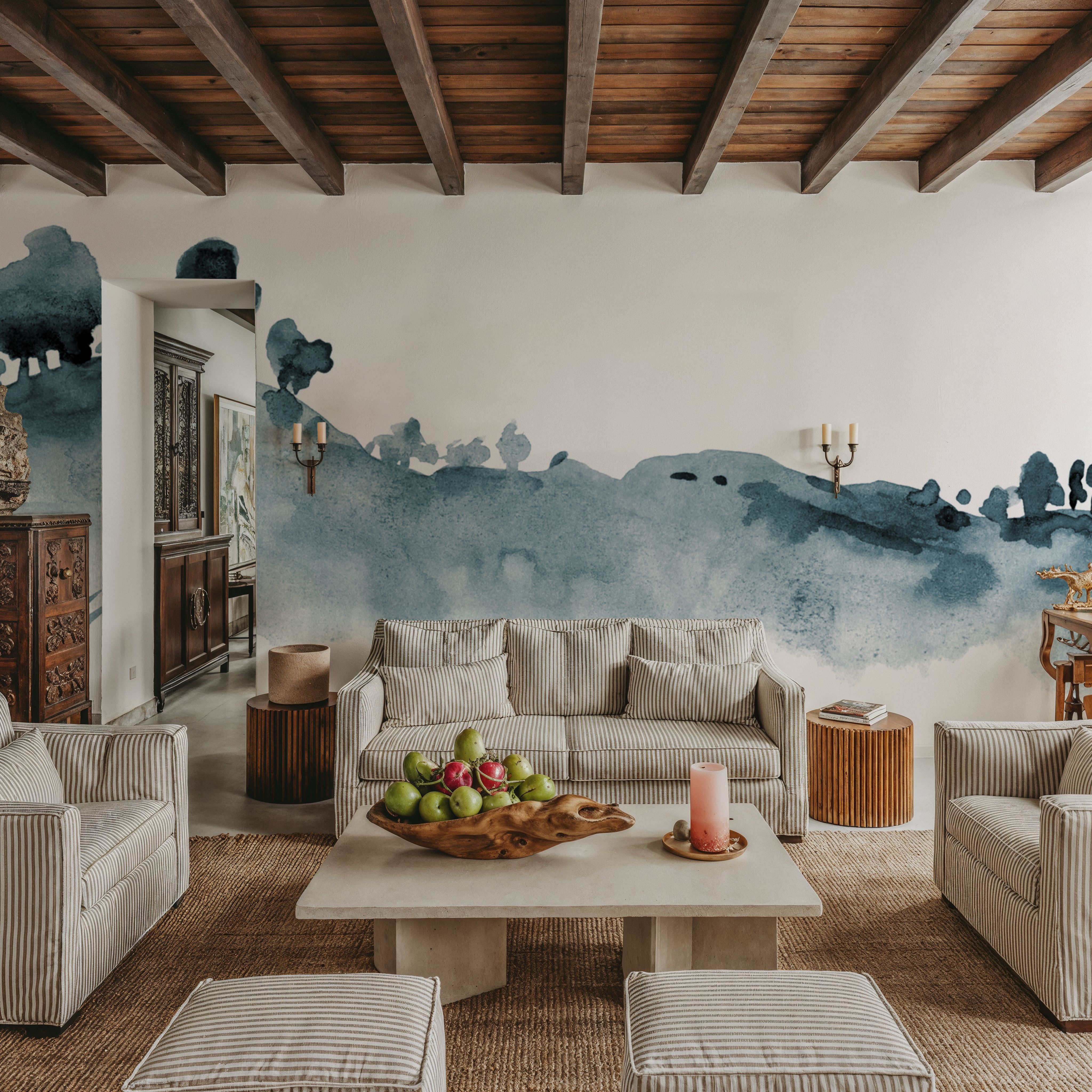 Tranquil Hillside, Dusty Blue