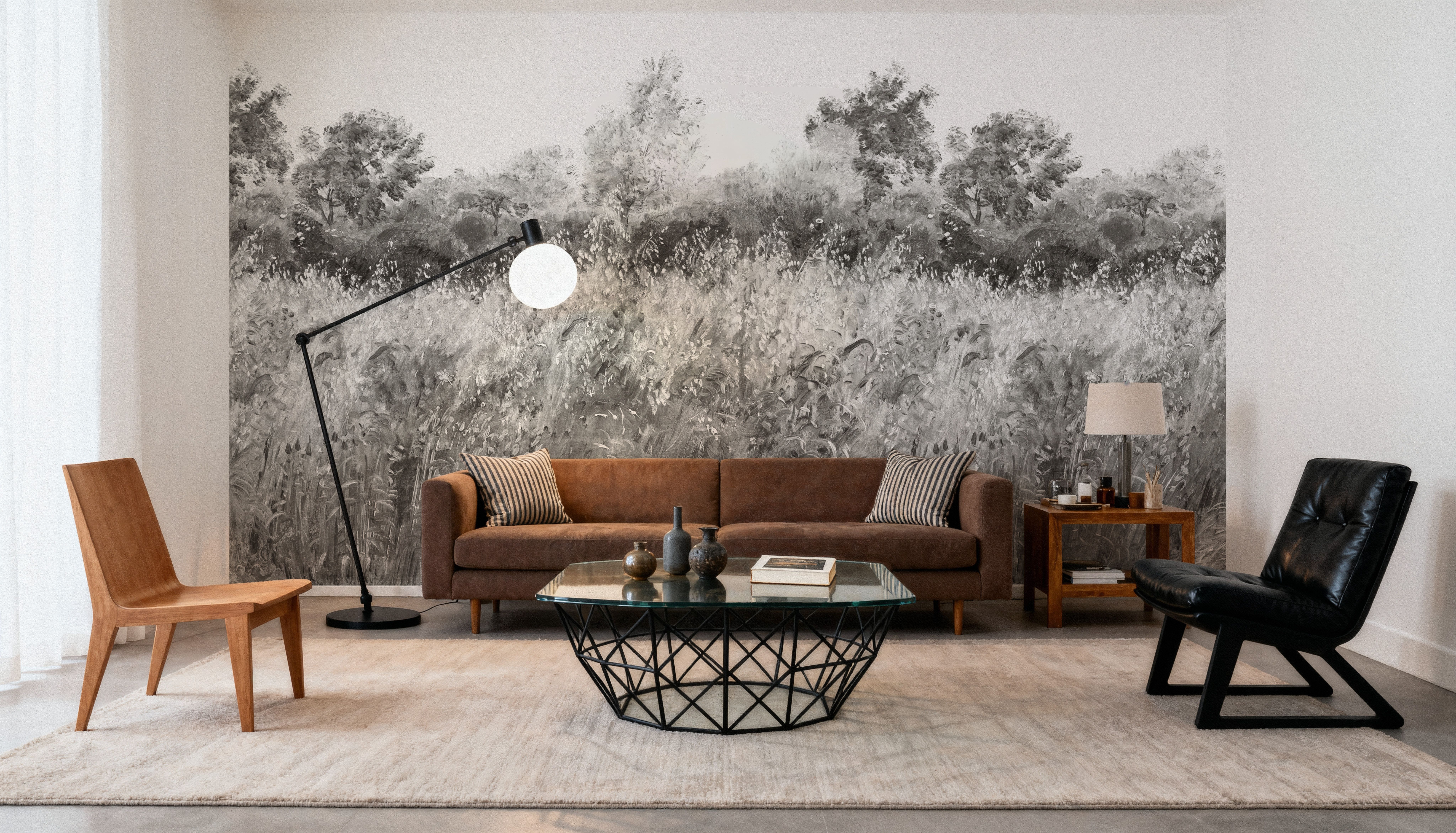 Meadow Whisper, Stone, Tapet