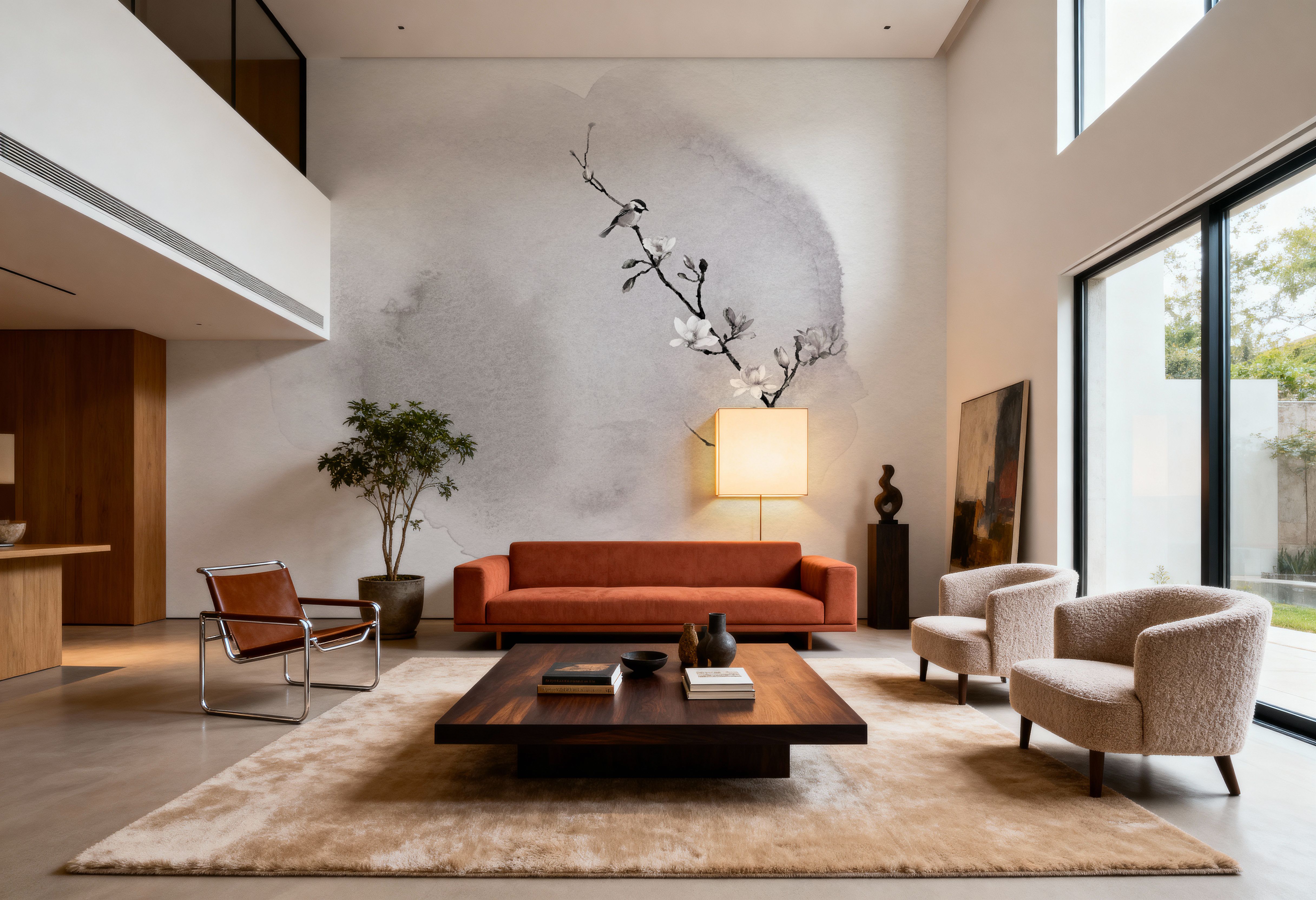 Magnolia & Birds, Wallpaper