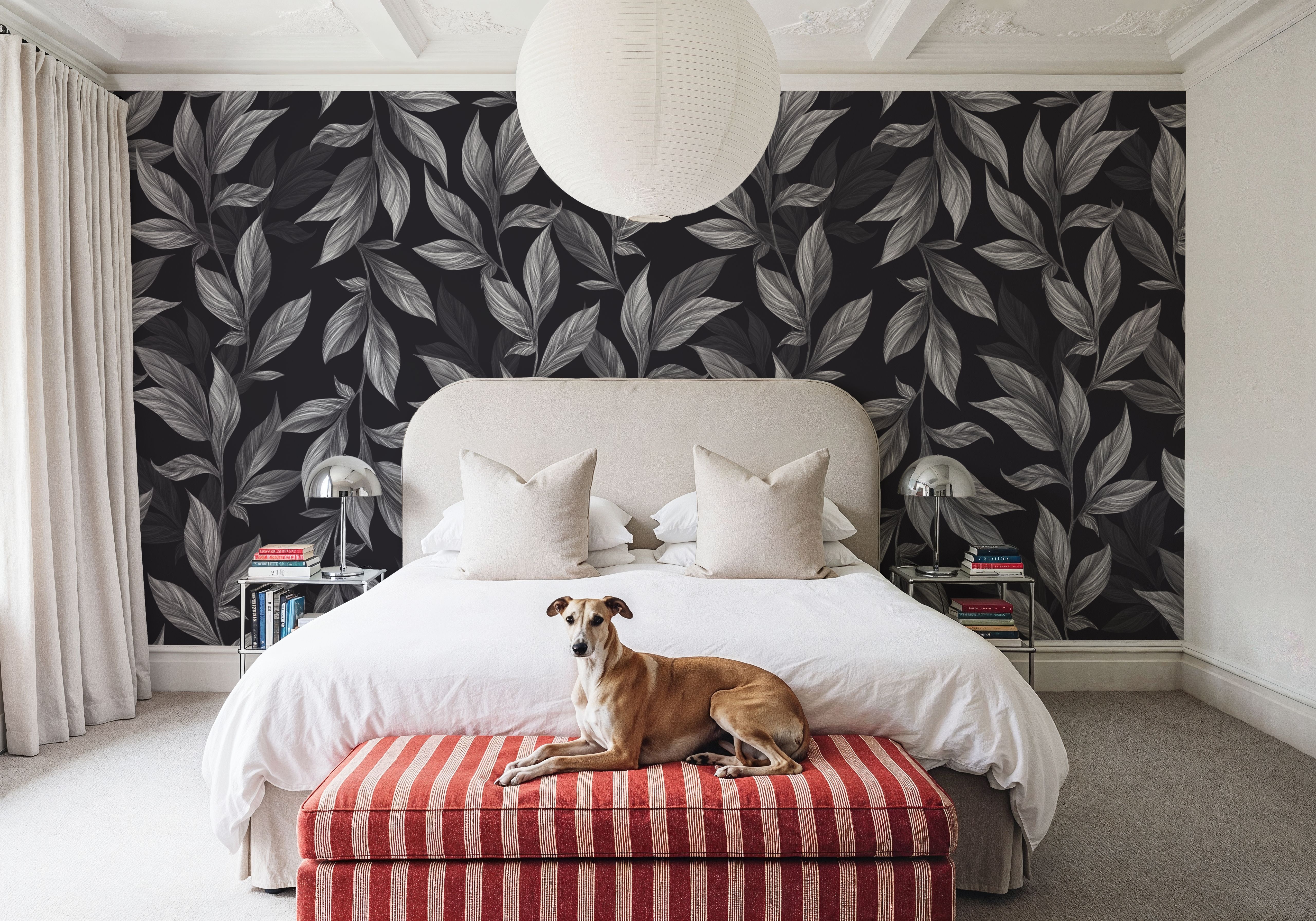 Sleeping Garden Leaves, Wallpaper