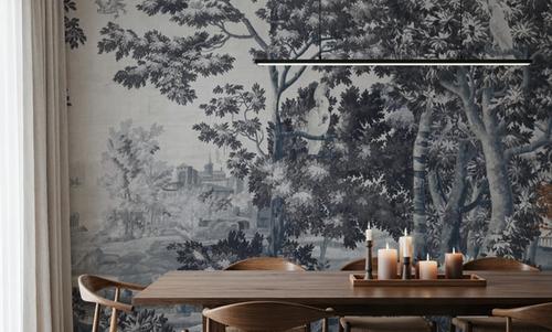Enchanted Grove Tapestry, Blues